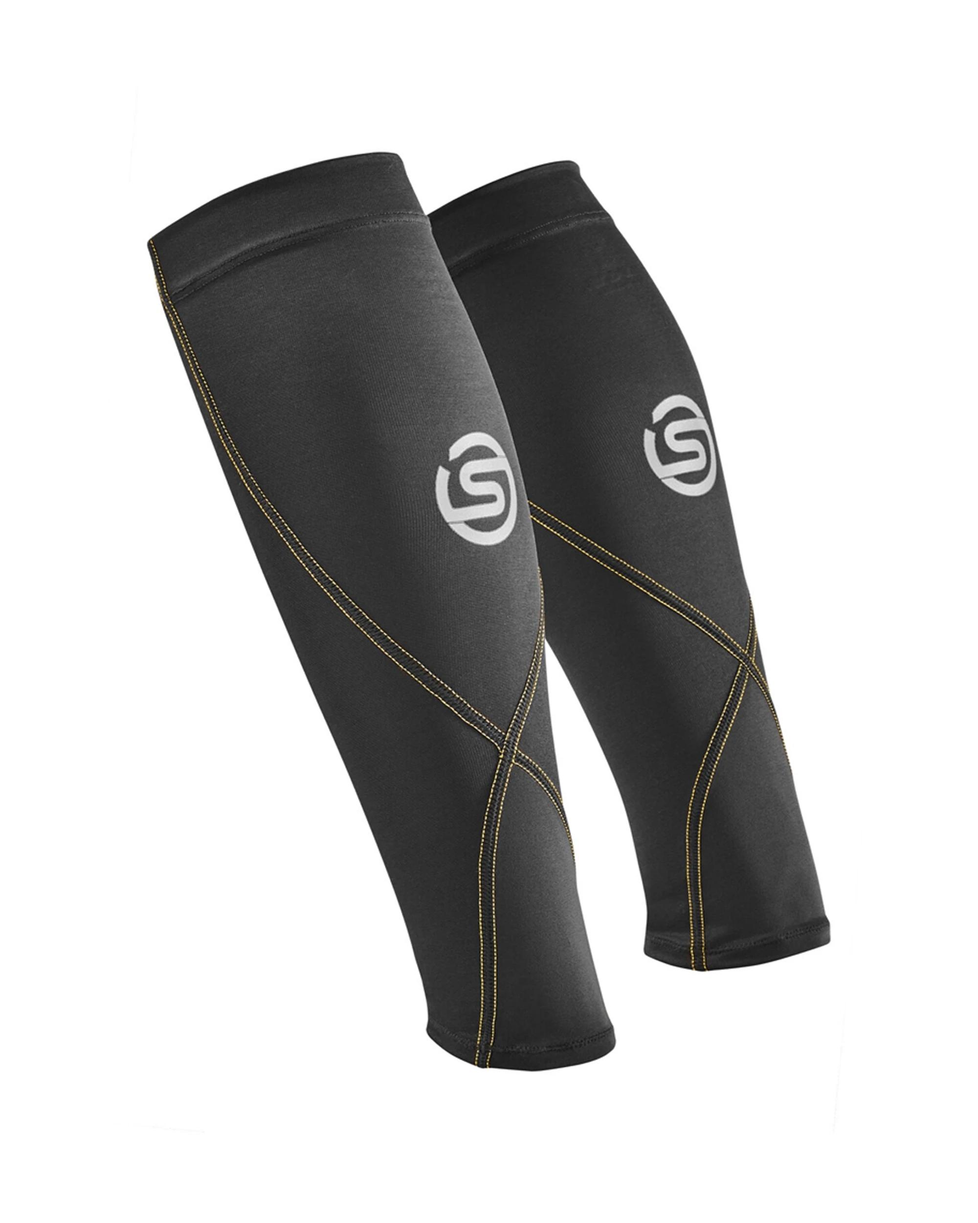 1 SKINS Compression Unisex Series-3 Running/Gym Recovery MX Calf Sleeve BLACK, 1 of 2