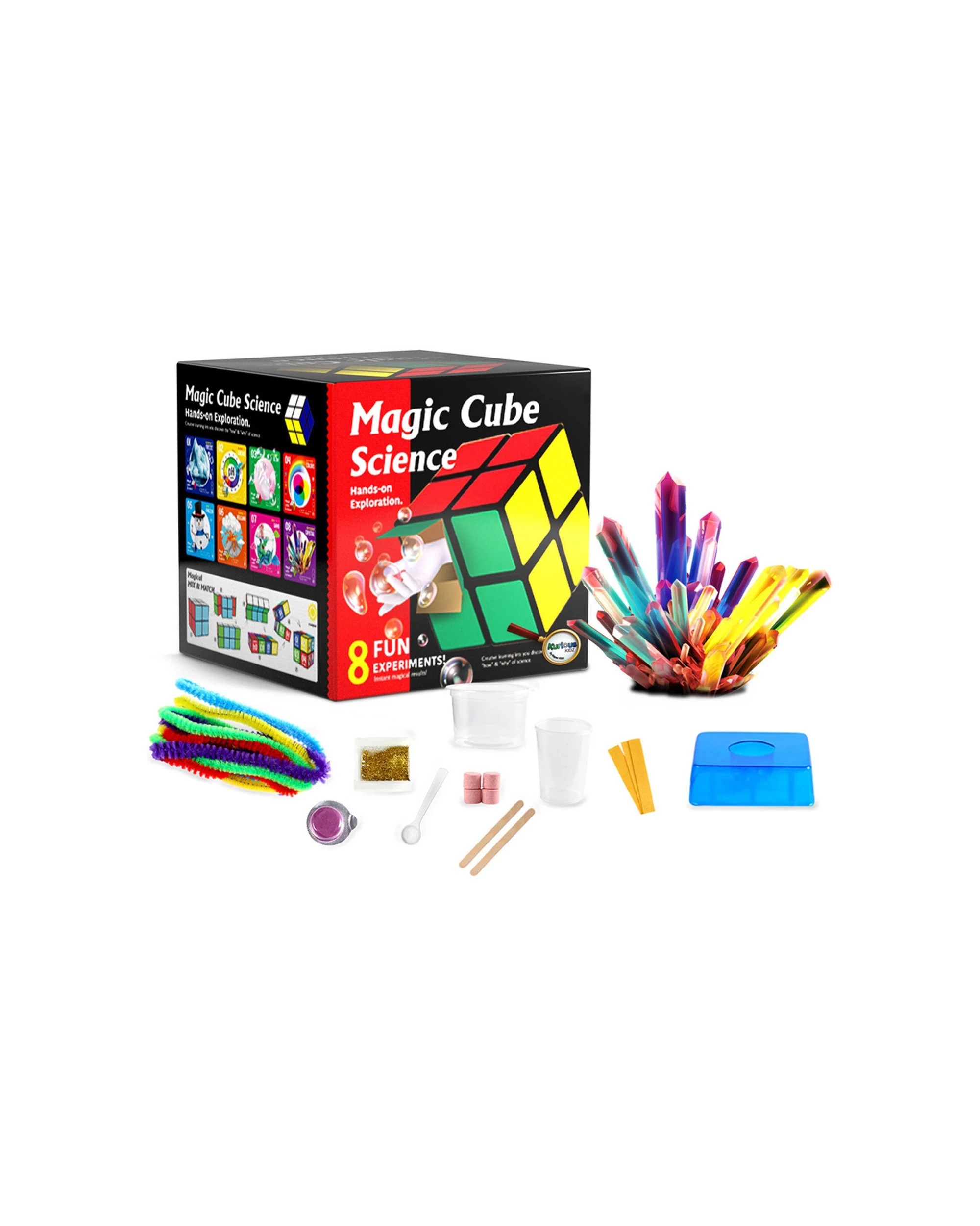 1 Kaper Kidz Magic Cube Science Kit Kids Toy 8 Experiments Educational Set - Multi, 1 of 8