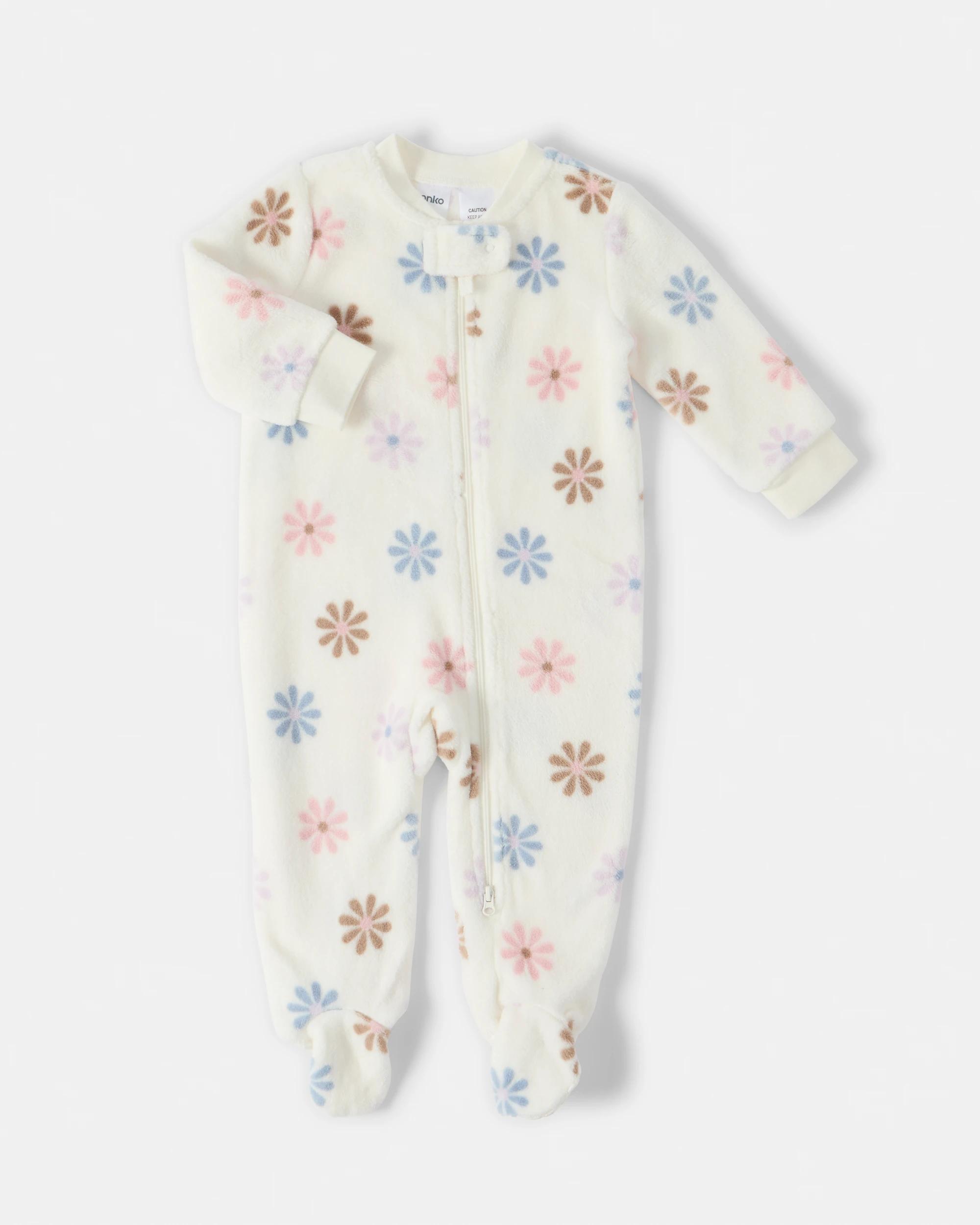 1 Fluffy Coverall Wht Daisy, 1 of 4