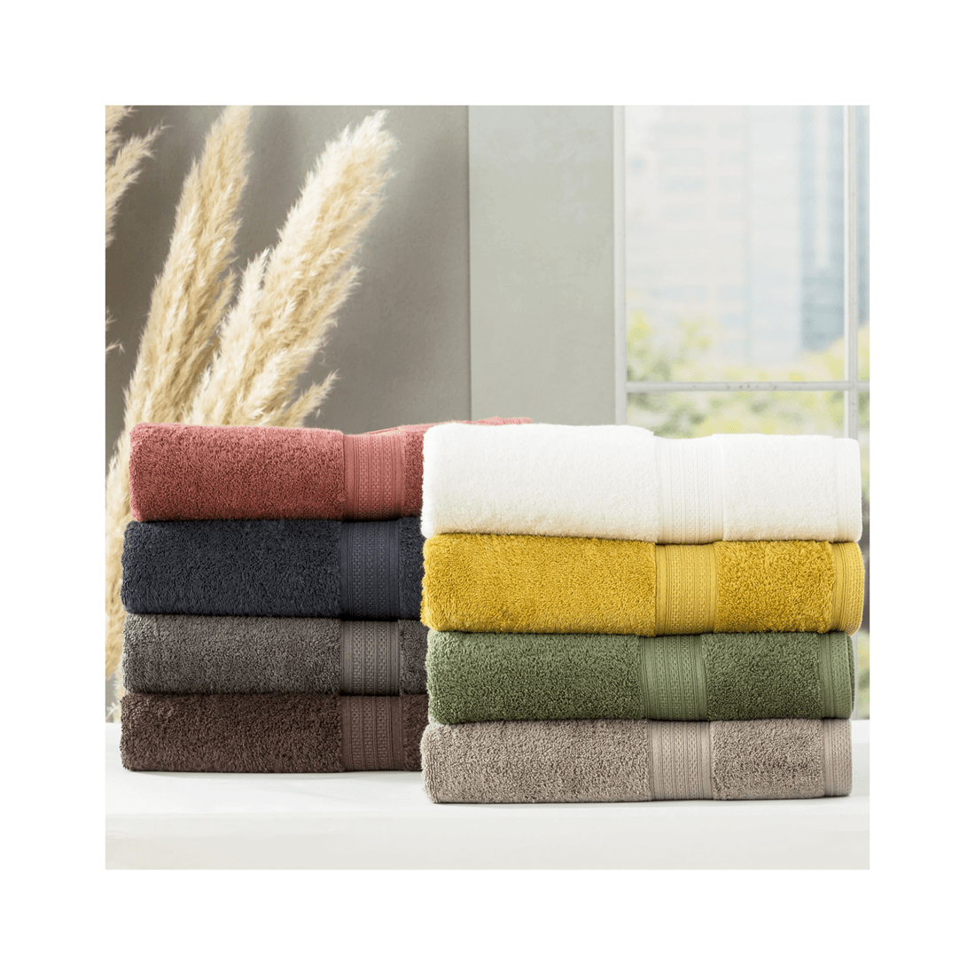 3 Renee Taylor 14pc Stella 650gsm Bamboo Cotton Towel And Bath Mat Set
 - White, 3 of 3