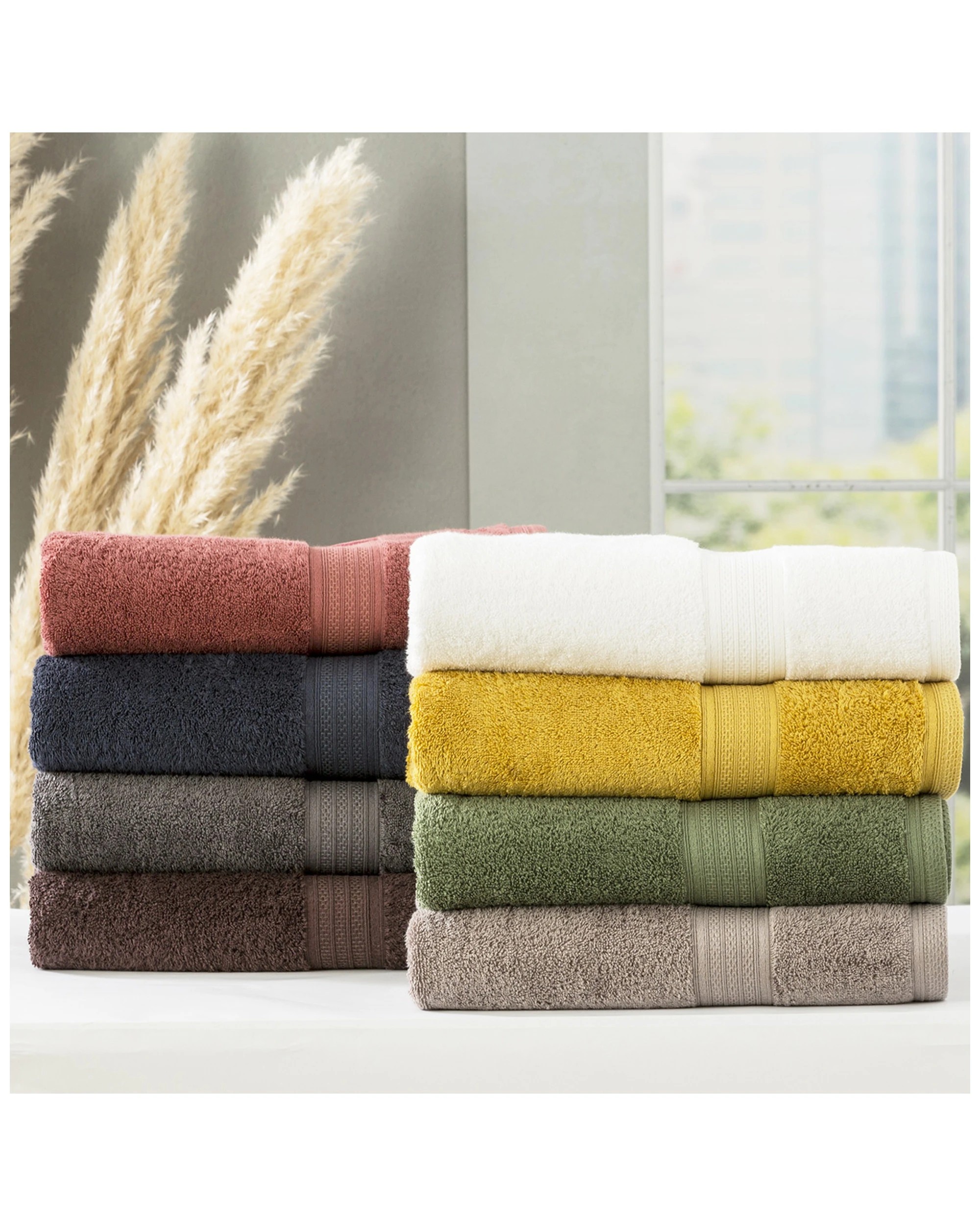 3 Renee Taylor 14pc Stella 650gsm Bamboo Cotton Towel And Bath Mat Set
 - White, 3 of 3