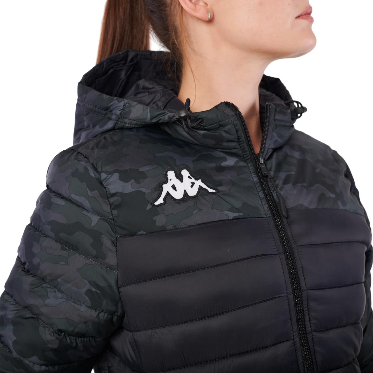 2 Kappa Womens Training Lamezia Black Camouflage Peformance Jacket BLACK CAMOFLAGE, 2 of 6