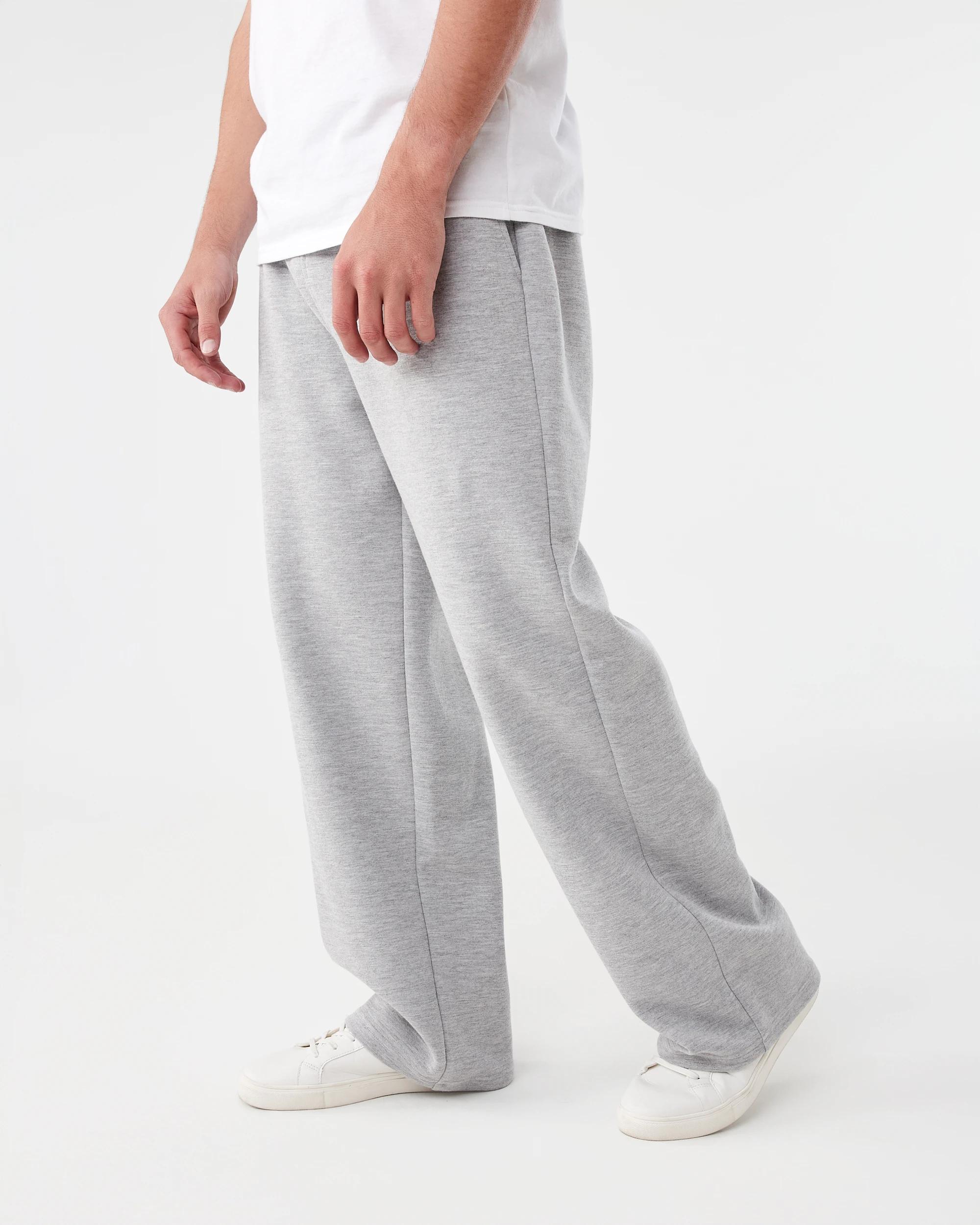 2 Interlock Open Leg Trackpants Grey Marle, 2 of 6