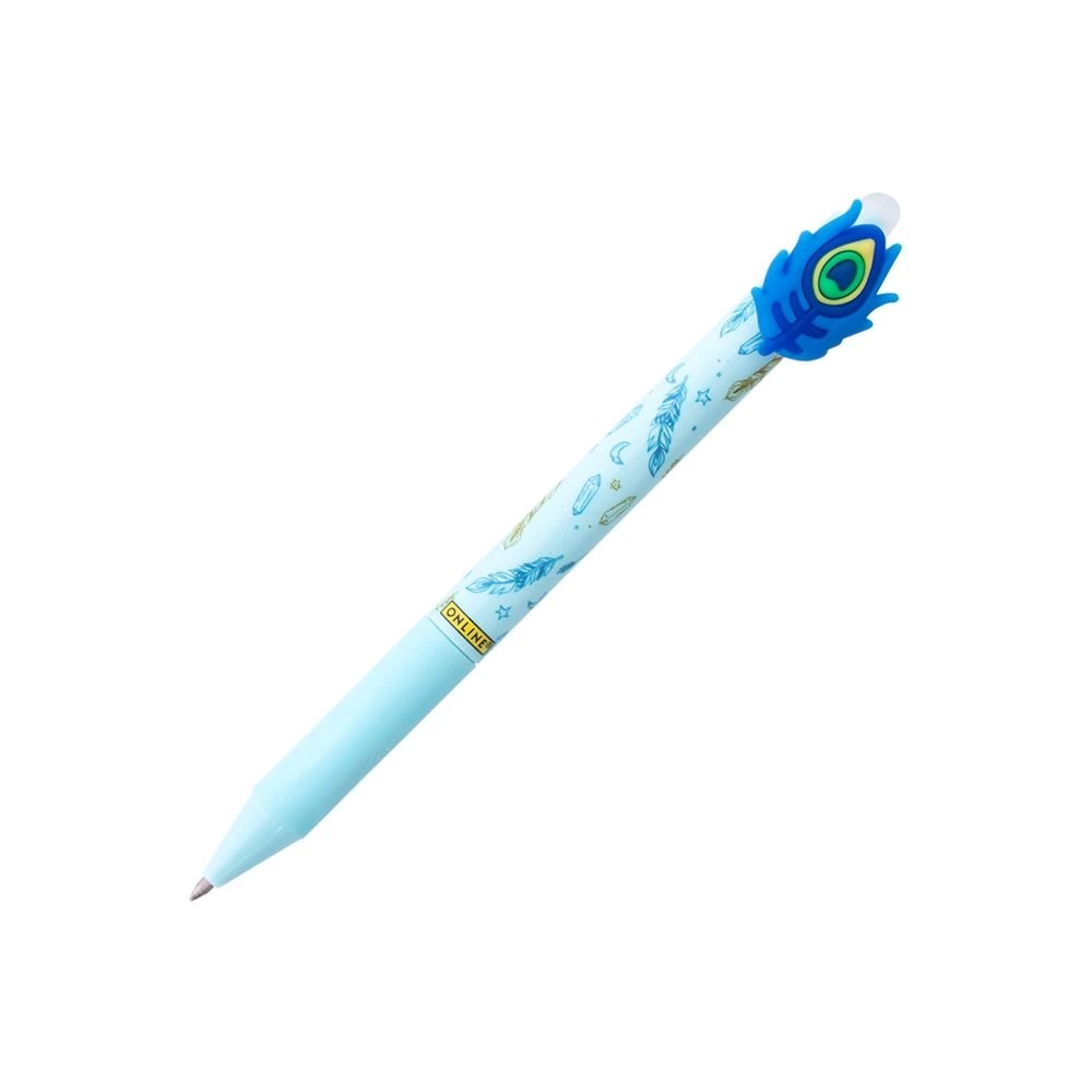 1 ONLINE magiXX Fun Erasable Gel Pen Feather Blue, 1 of 3