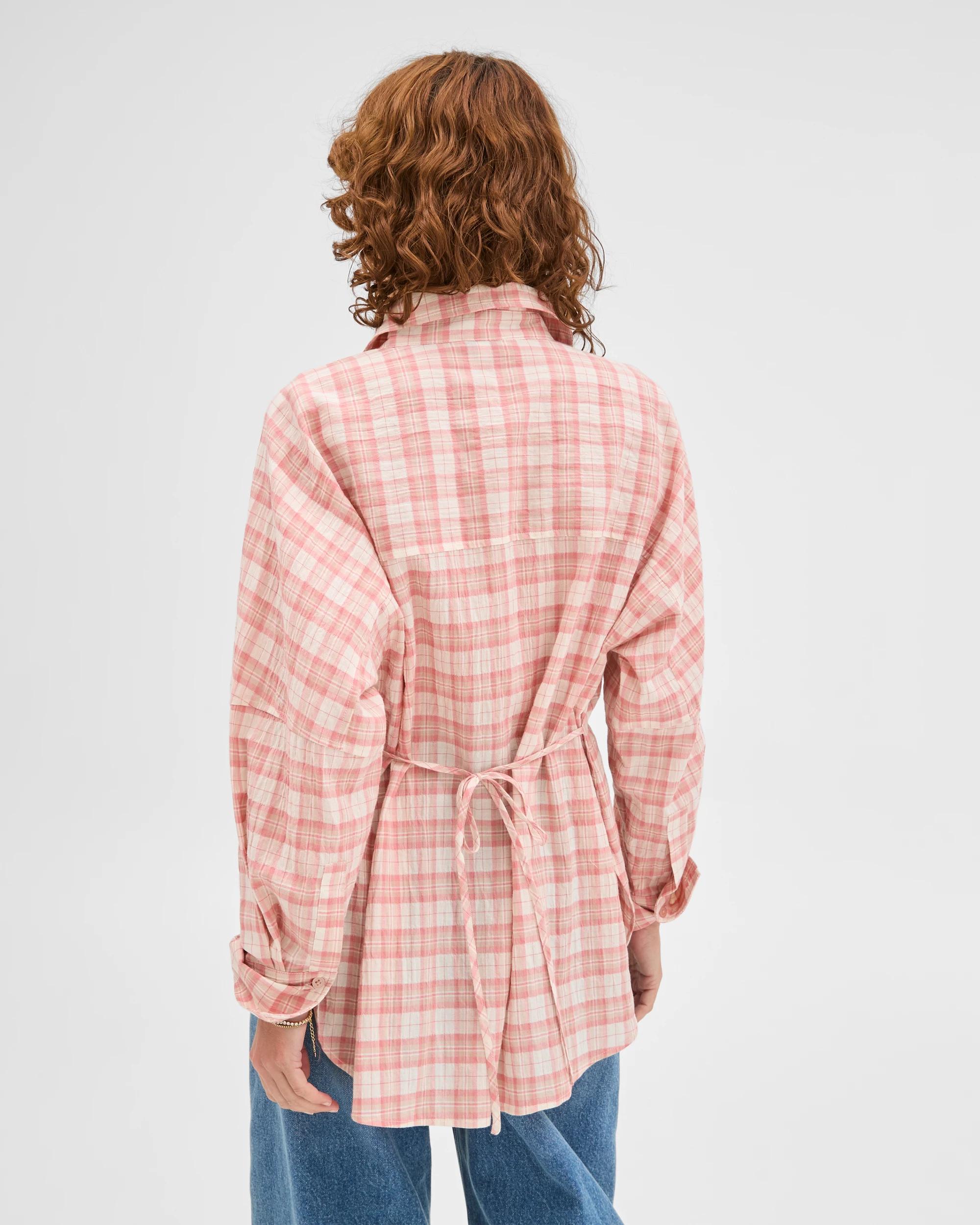 7 Target Woman Australian Cotton Check Shirt ELDERBERRY CHECK, 7 of 7