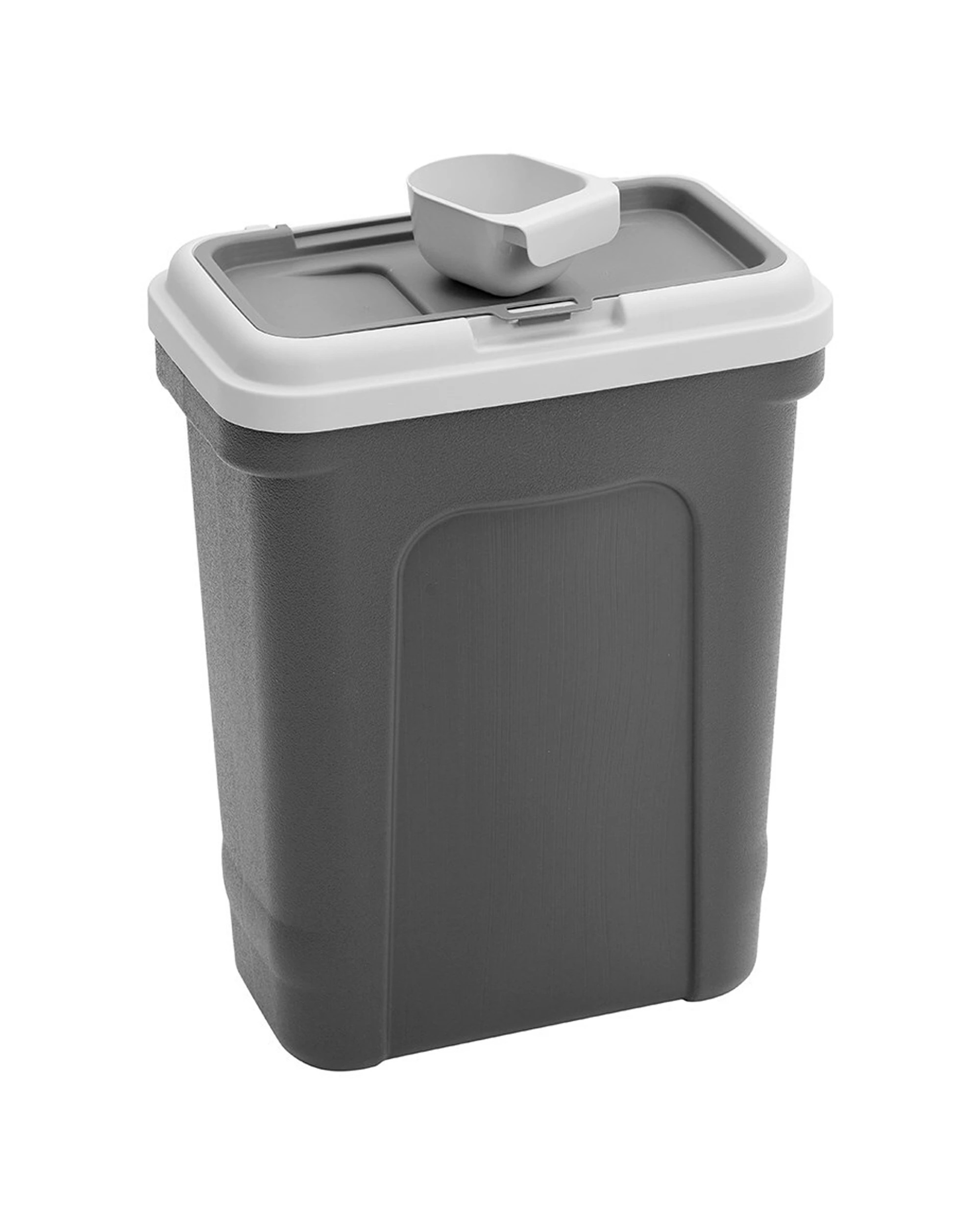2 Paws & Claws 43x57cm 45l W/scoop Pet Dry Food Storer Bin Storage Container - Grey, 2 of 4