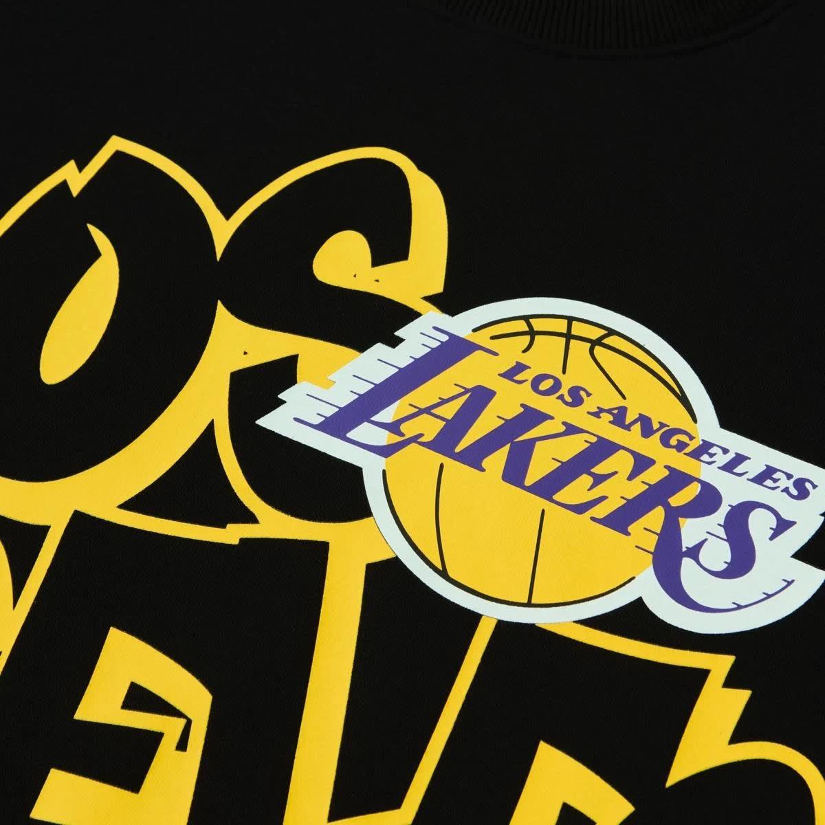 5 Official NBA Kids Fleece Crew Neck Top BLACK LAKERS FLEECE CREW, 5 of 5