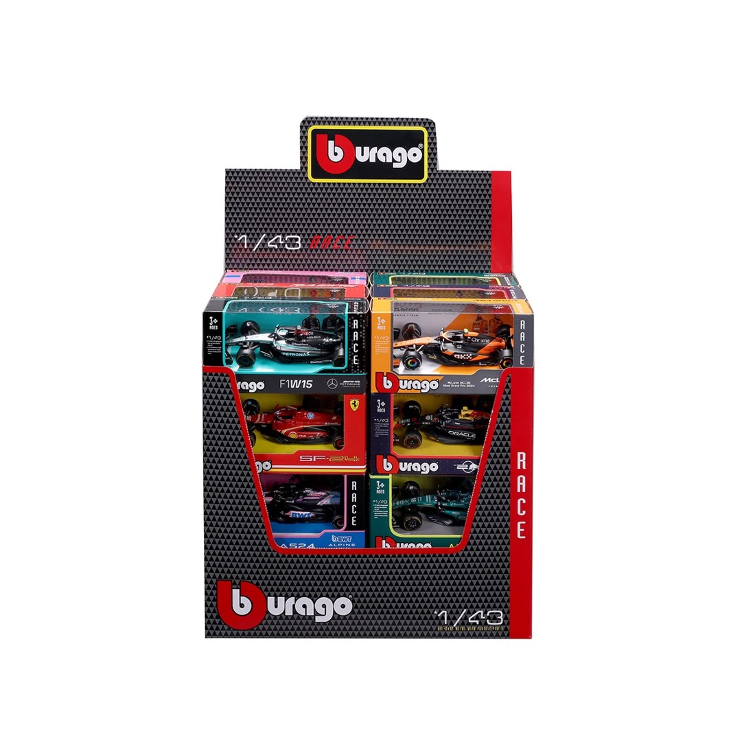 1 Bburago 1/43 Scale Race Formula Vehicle - Assorted, 1 of 4