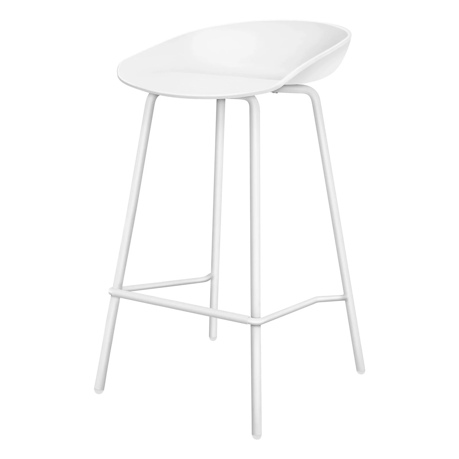 3 Alfordson 2x Kitchen Bar Stools Counter Chairs Metal Finn - White, 3 of 10