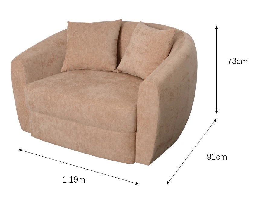 10 Lulu 1.5 Seat Lounge Chair - Pink, 10 of 10