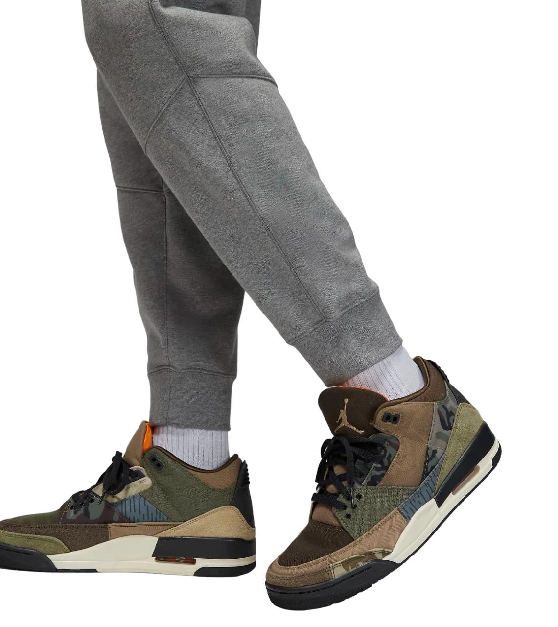 3 Nike Mens Jordan Dri-FIT Sport Grey Fleece Joggers Athletic Trackies GREY, 3 of 6