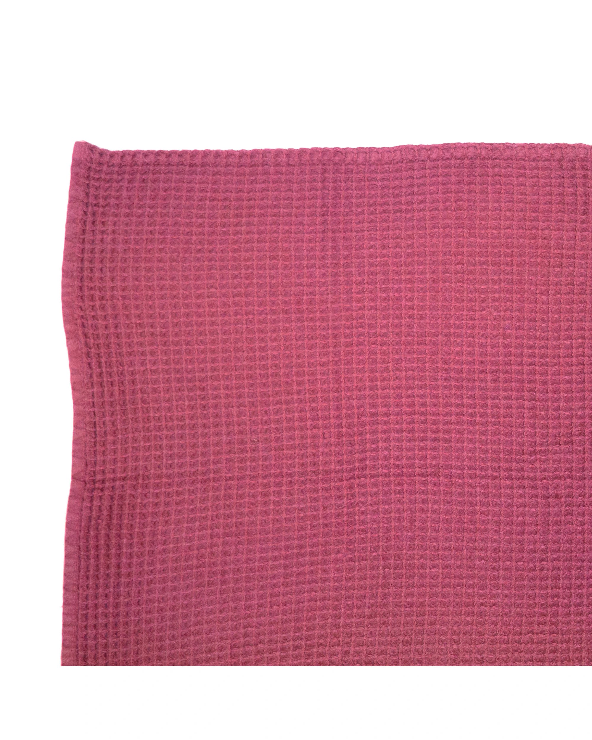 3 Bambury Cotton Waffle Throw 130x180cm - Pink, 3 of 3