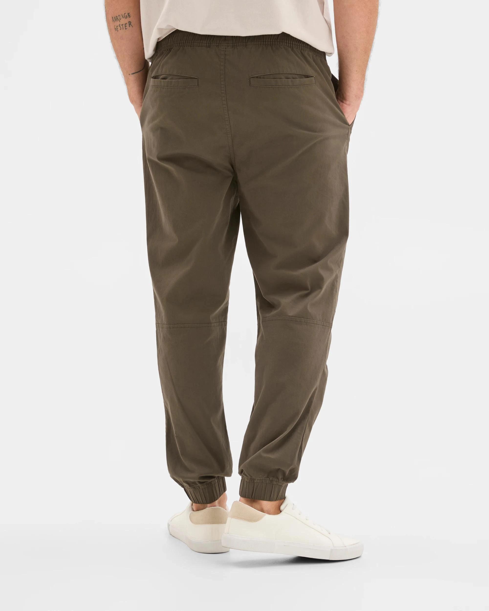 6 Target Man Australian Cotton Woven Jogger Pants DARK OLIVE, 6 of 6