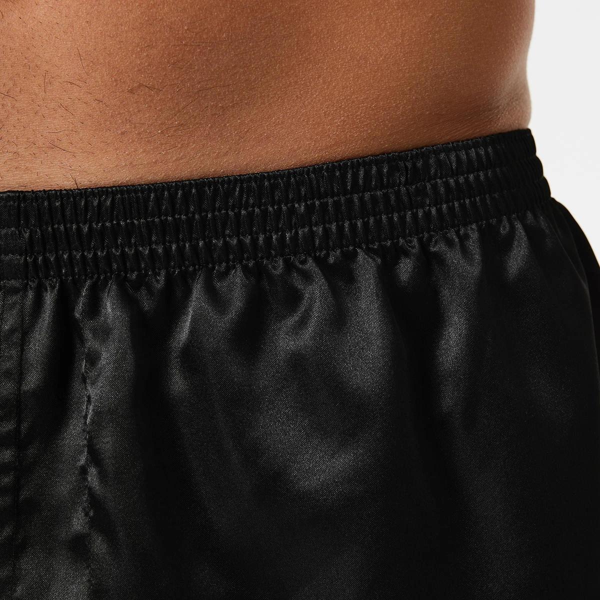 6 2 Pack Satin Boxers BLACK, 6 of 6