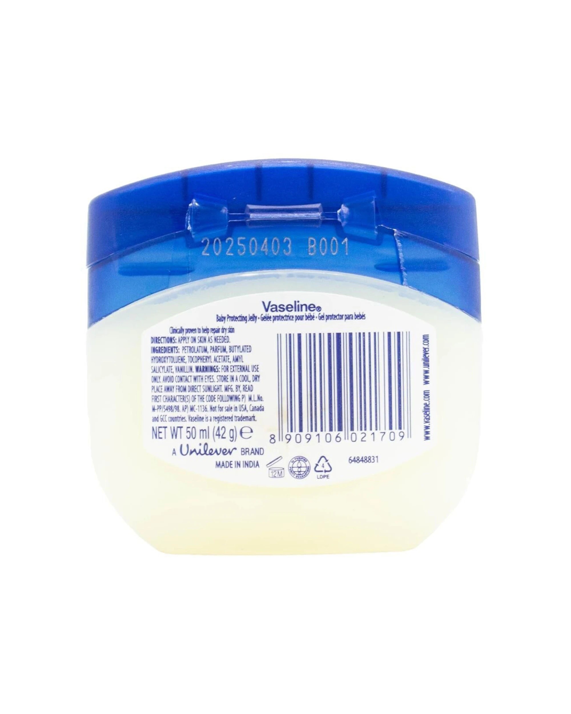 3 Vaseline 6pk Protecting Petroleum Jelly Baby Gentle Skin Moisturiser 50ml - Multi, 3 of 3