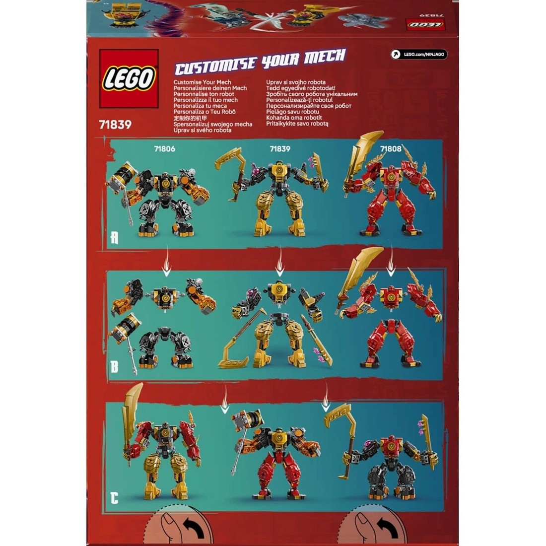 8 LEGO NINJAGO Arin’s Spinjitzu Battle Mech 71839, 8 of 8