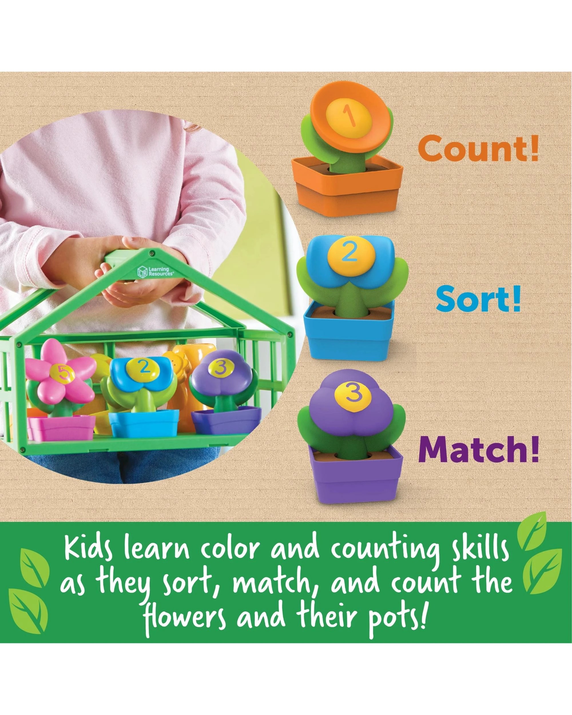 2 Learning Resources Growing Greenhouse Color and Number Playset, 2 of 7