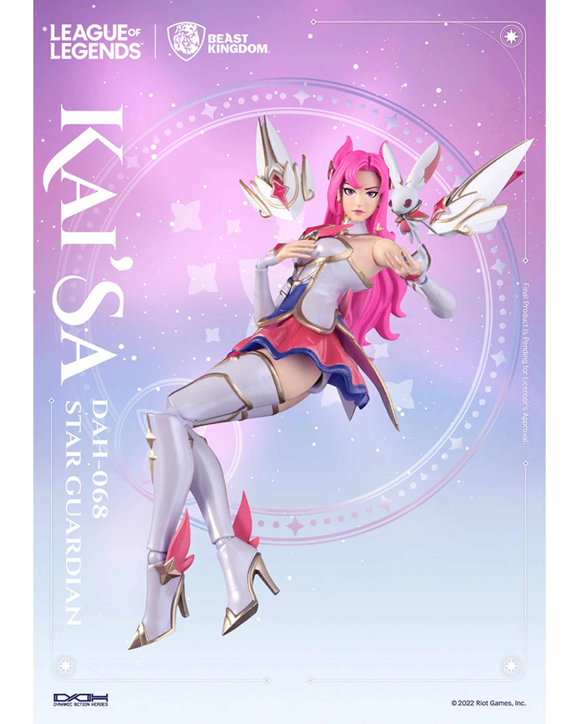 4 Beast Kingdom: Dynamic Action Heroes League of Legends Star Guardian Kai'Sa 7 inch Figure, 4 of 7