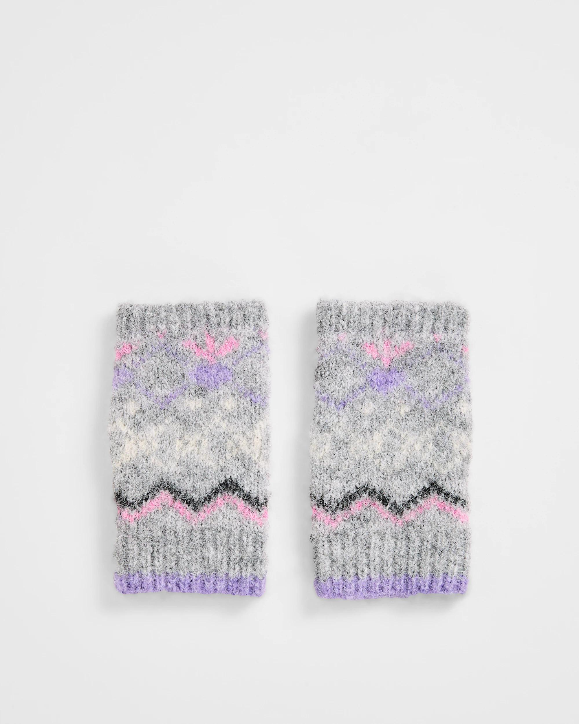 1 Target Kids Fairisle Hand Warmers GREY LILAC, 1 of 1