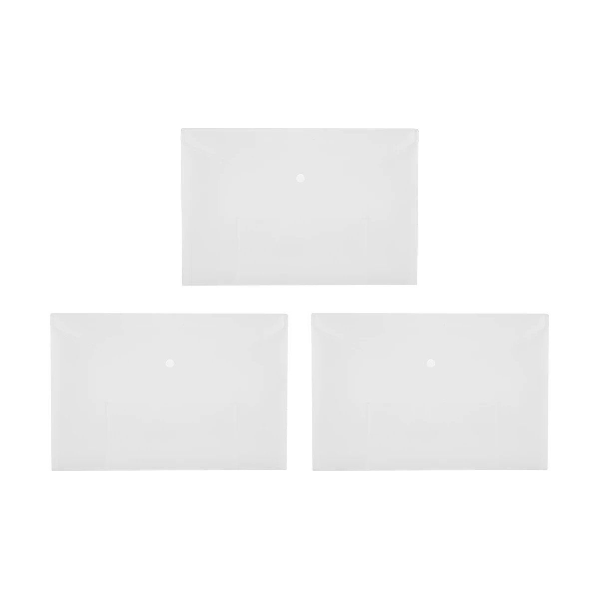 1 3 Pack Button Document Wallet, 1 of 7