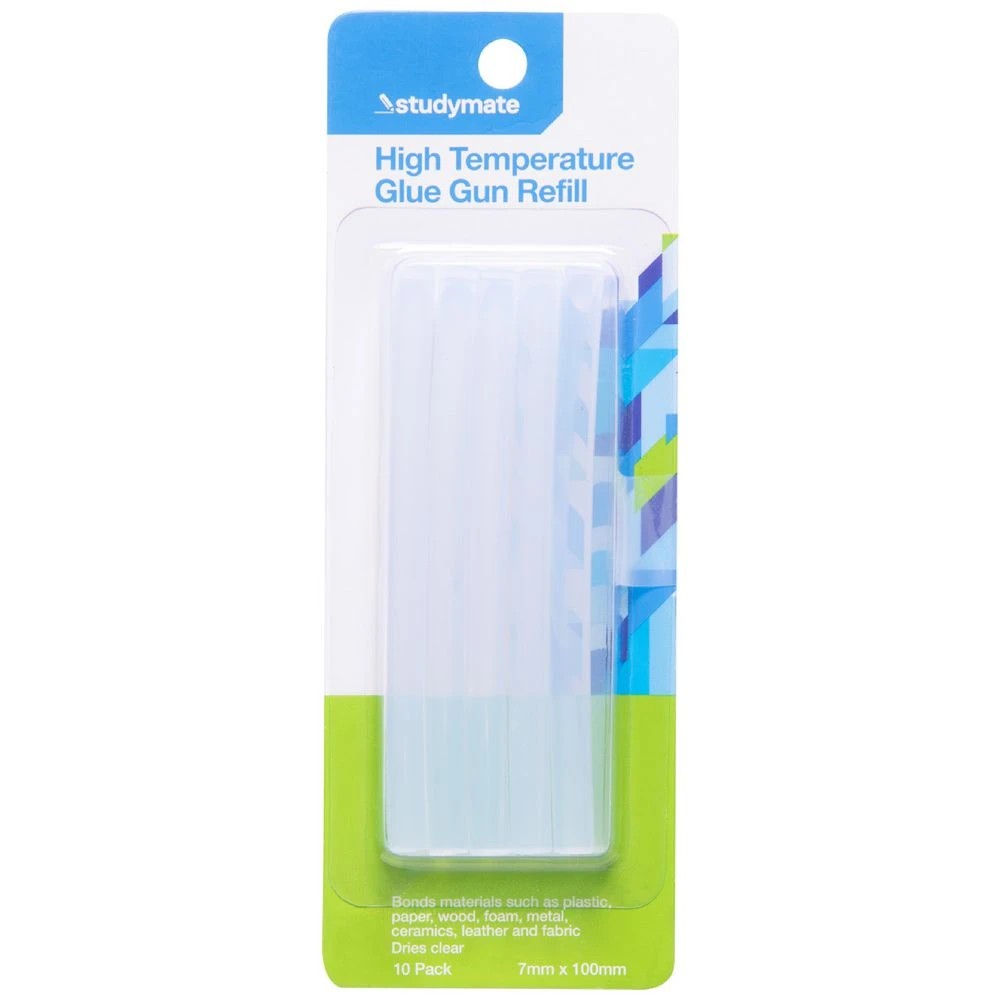 1 Studymate High Temperature Glue Gun Refills 10 Pack, 1 of 2