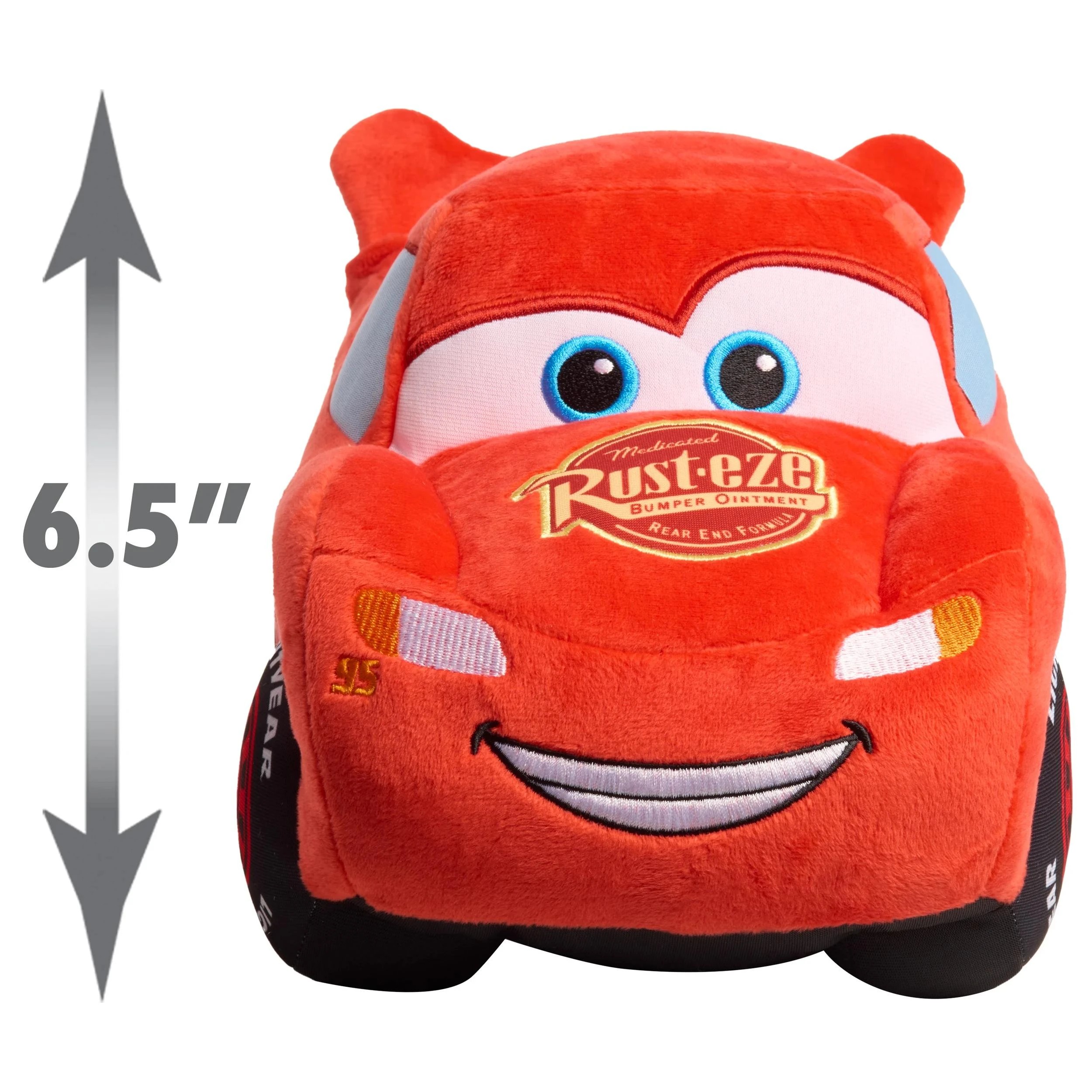5 Disney Pixar Cars Large Plush Lightning McQueen - Red, 5 of 5