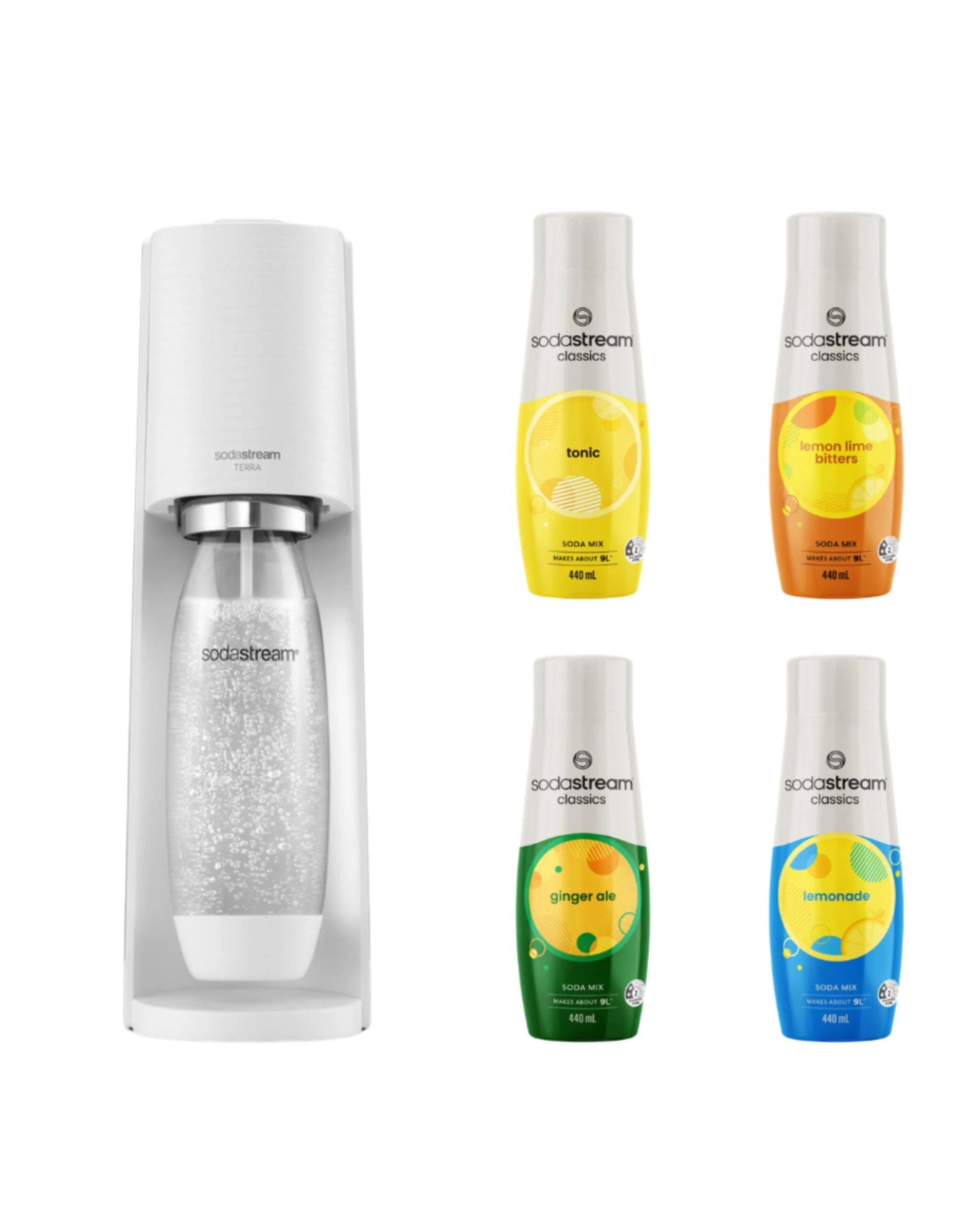 1 SodaStream TERRA with Flavours - Black, 1 of 4