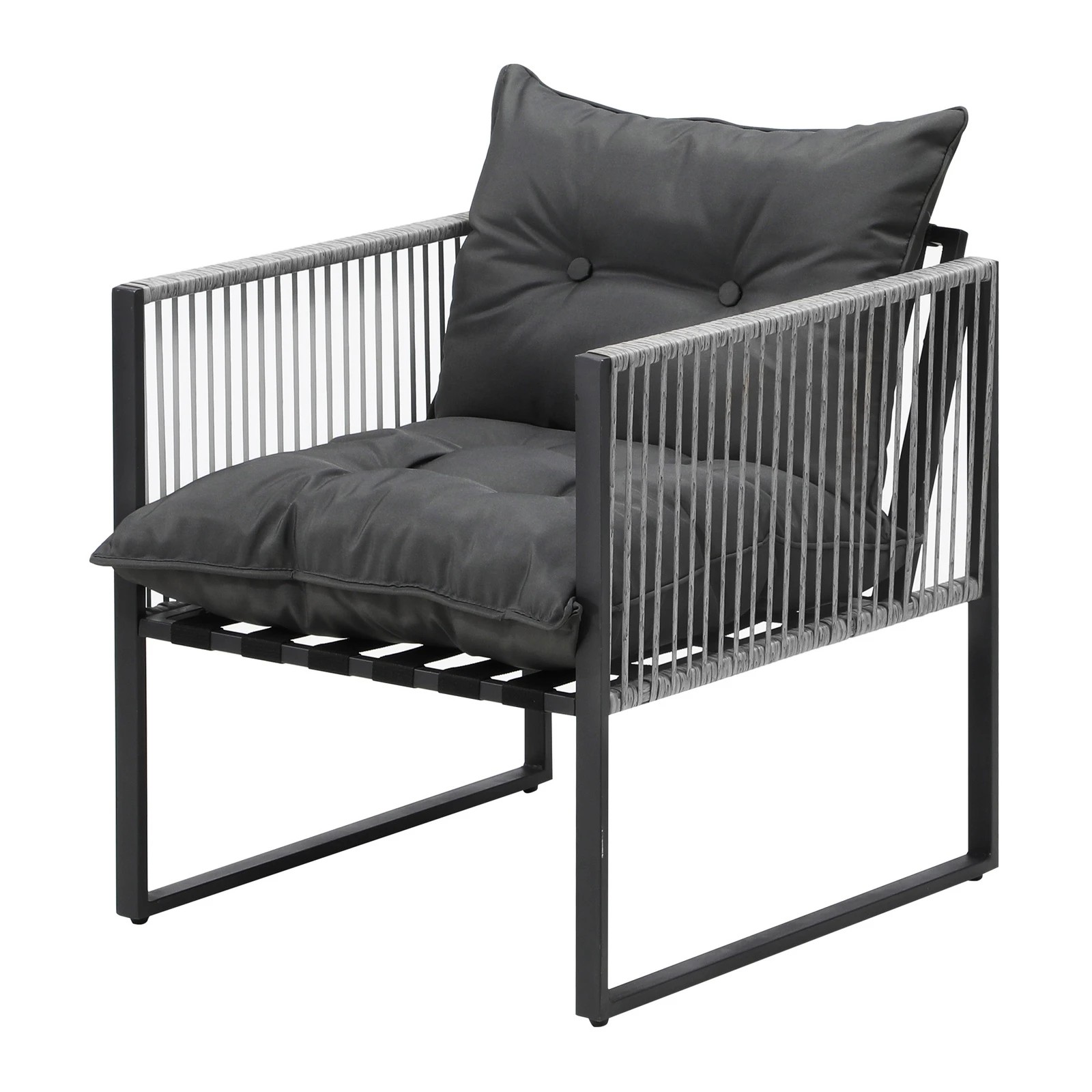 9 Livsip 3PCS Outdoor Dining Set Bistro Set Patio Furniture Garden Table Chairs - Multi, 9 of 9