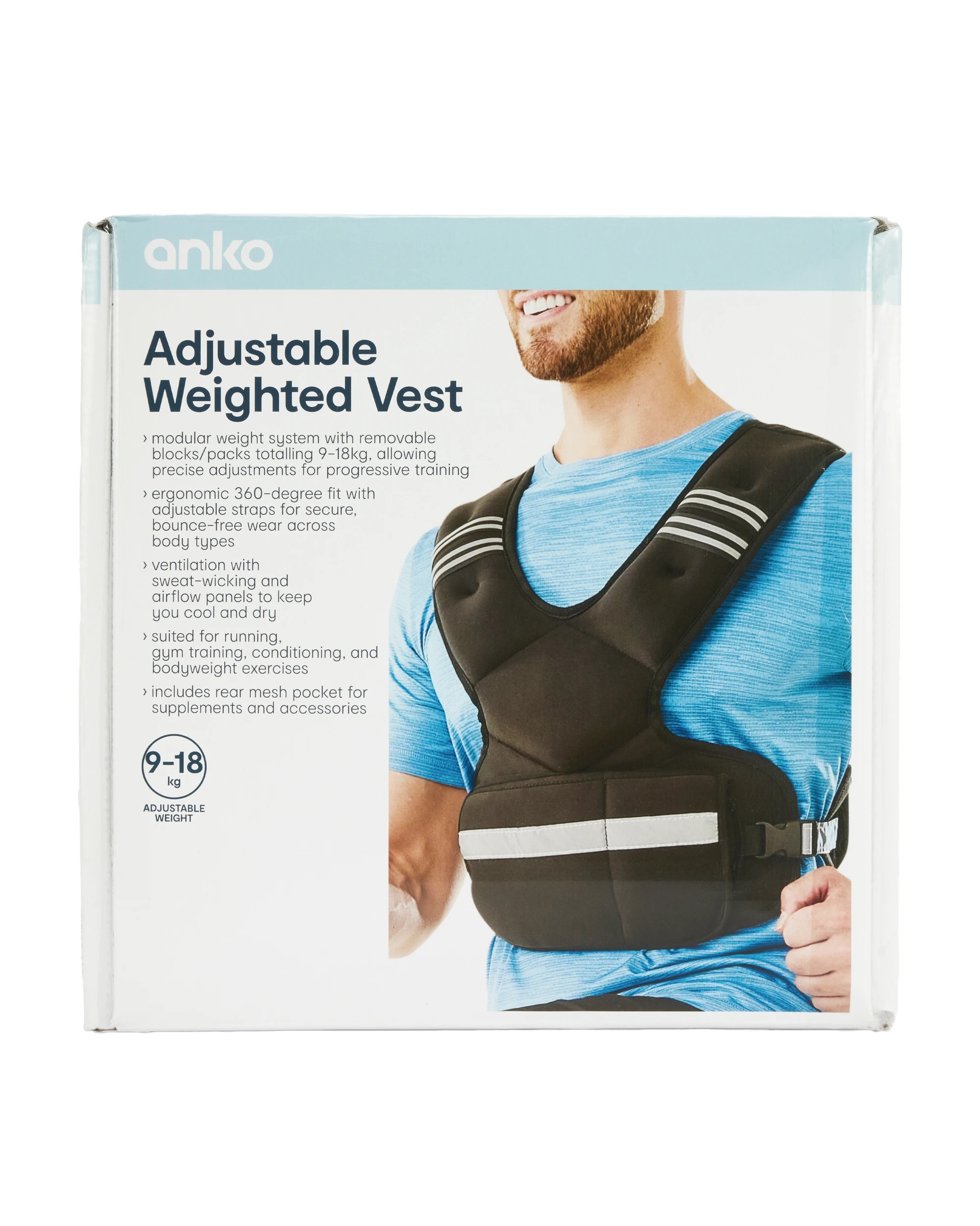 9 9-18kg Adjustable Weighted Vest, 9 of 10