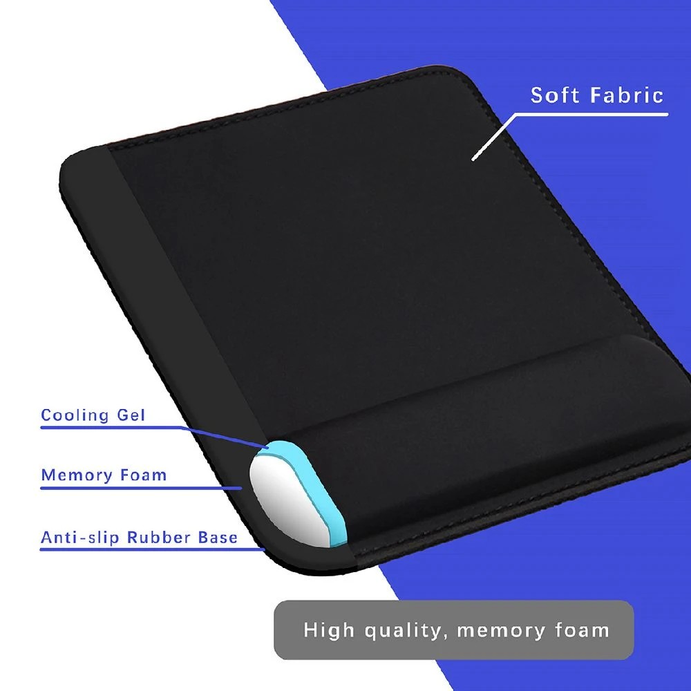 9 J.Burrows Ergonomic Gel Mouse Pad and Wrist Wrest Black, 9 of 10