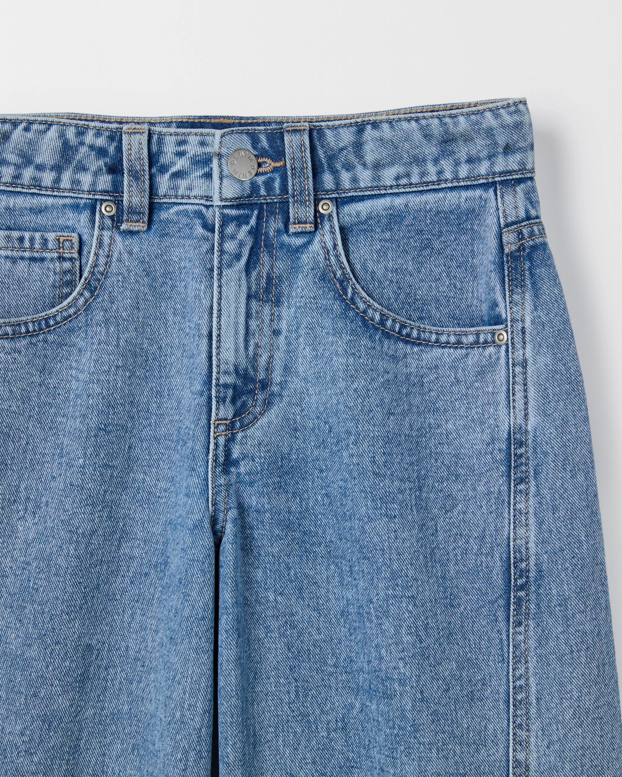 2 Target Denim Barrel Leg Denim Jeans BLUE WASH, 2 of 2