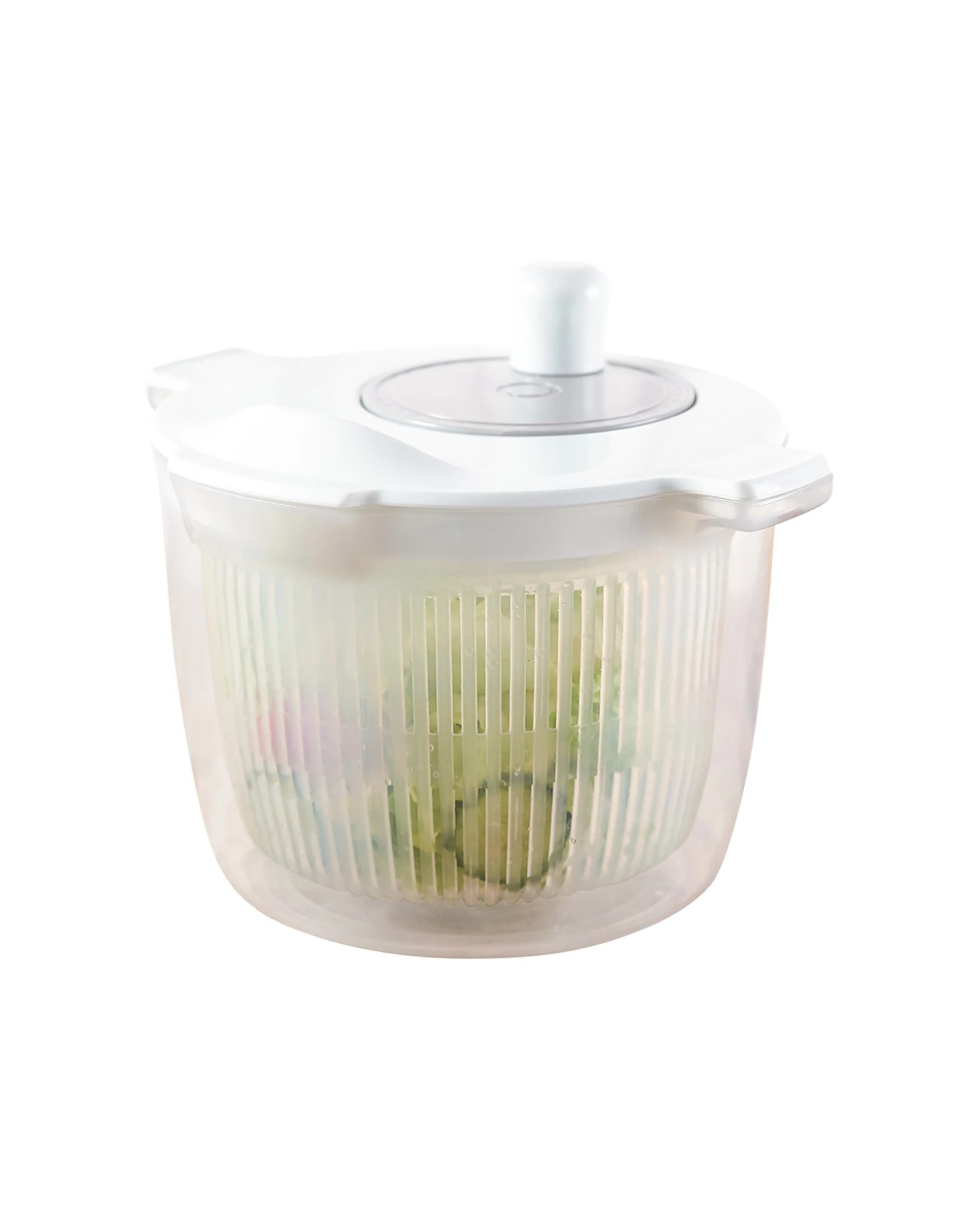 3 Appetito Salad Spinner High Speed Drying Kitchen Tool 3L Capacity - White, 3 of 5
