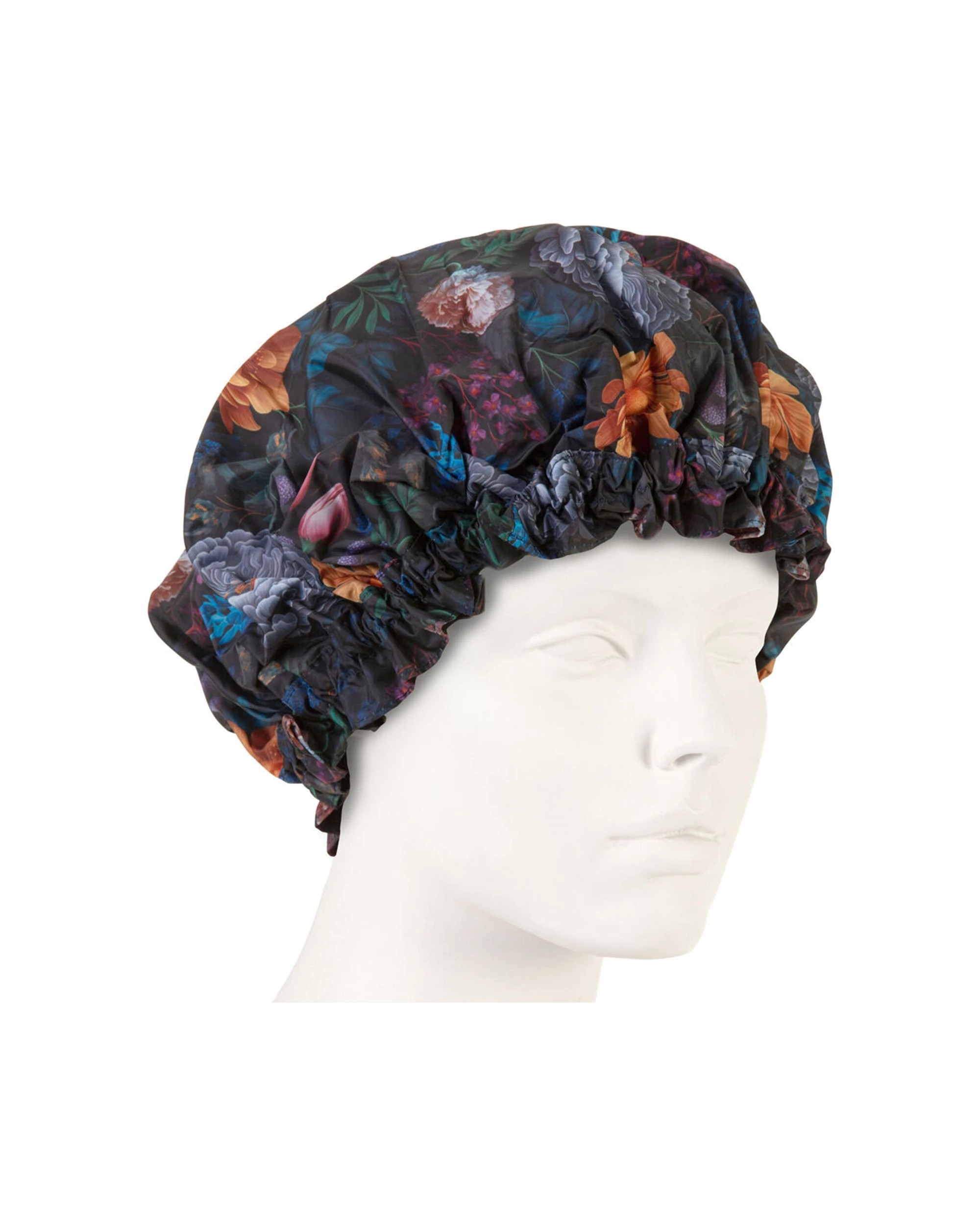 2 Bramble Bay 2PK Vintage Floriade Velvet Bloom Shower Cap Reusable - Multi, 2 of 2