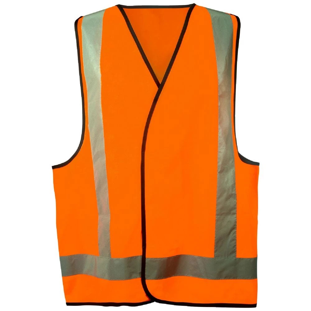 1 Trafalgar Hi-Vis Safety Vest Orange XXL, 1 of 2