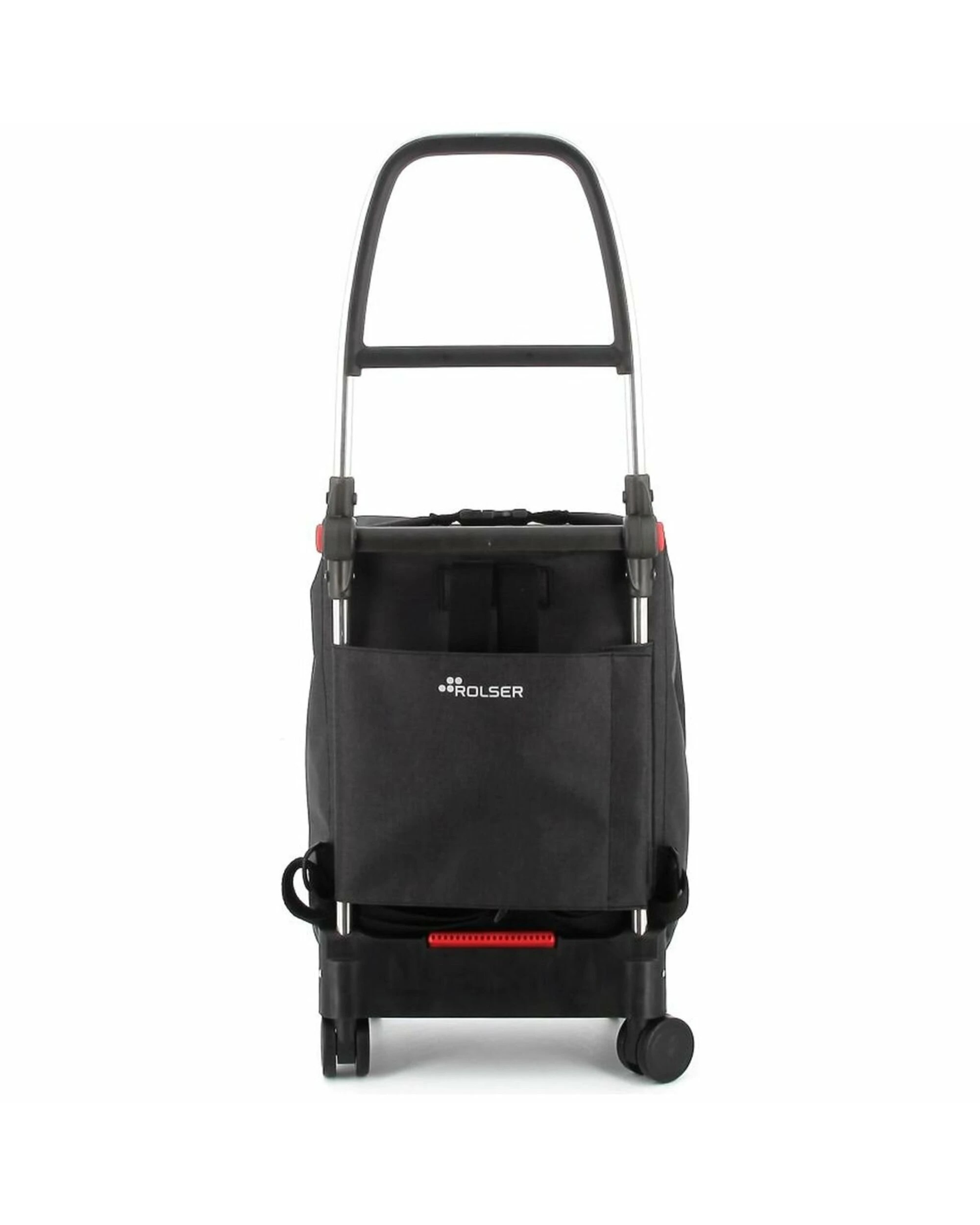 3 Rolser One Tweed TShop Foldable 4 Wheel Swivelling Trolley Black, 3 of 5