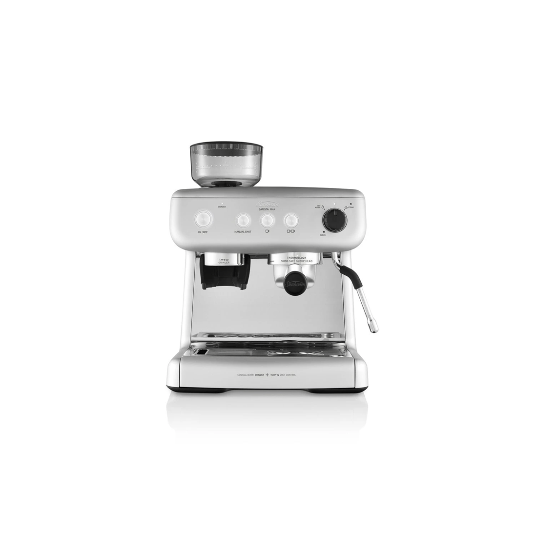 1 Sunbeam Barista Max Espresso Machine - Silver, 1 of 5