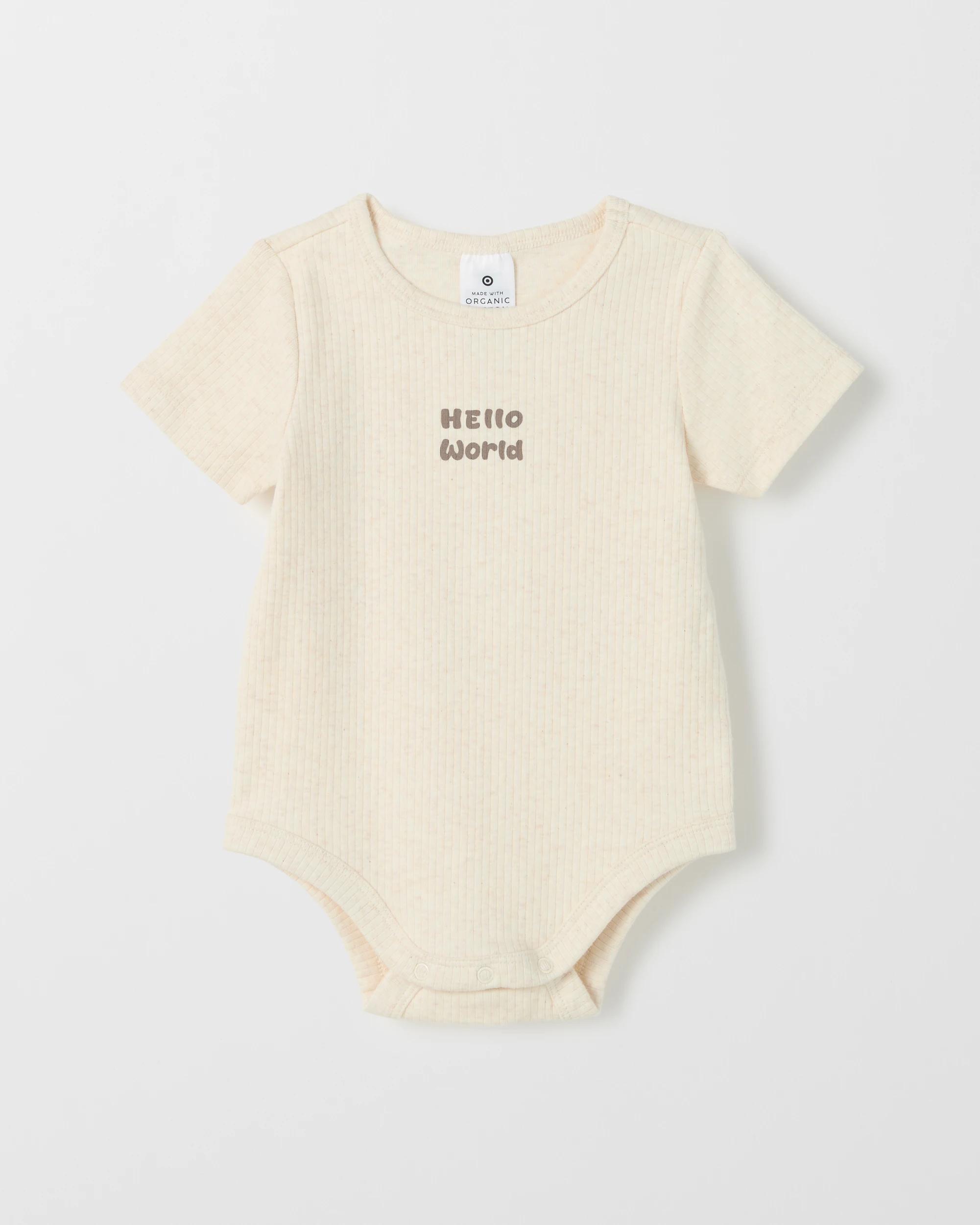 3 Target Baby Baby Organic Cotton Rib Starter Coverall Kit STRIPE, 3 of 4