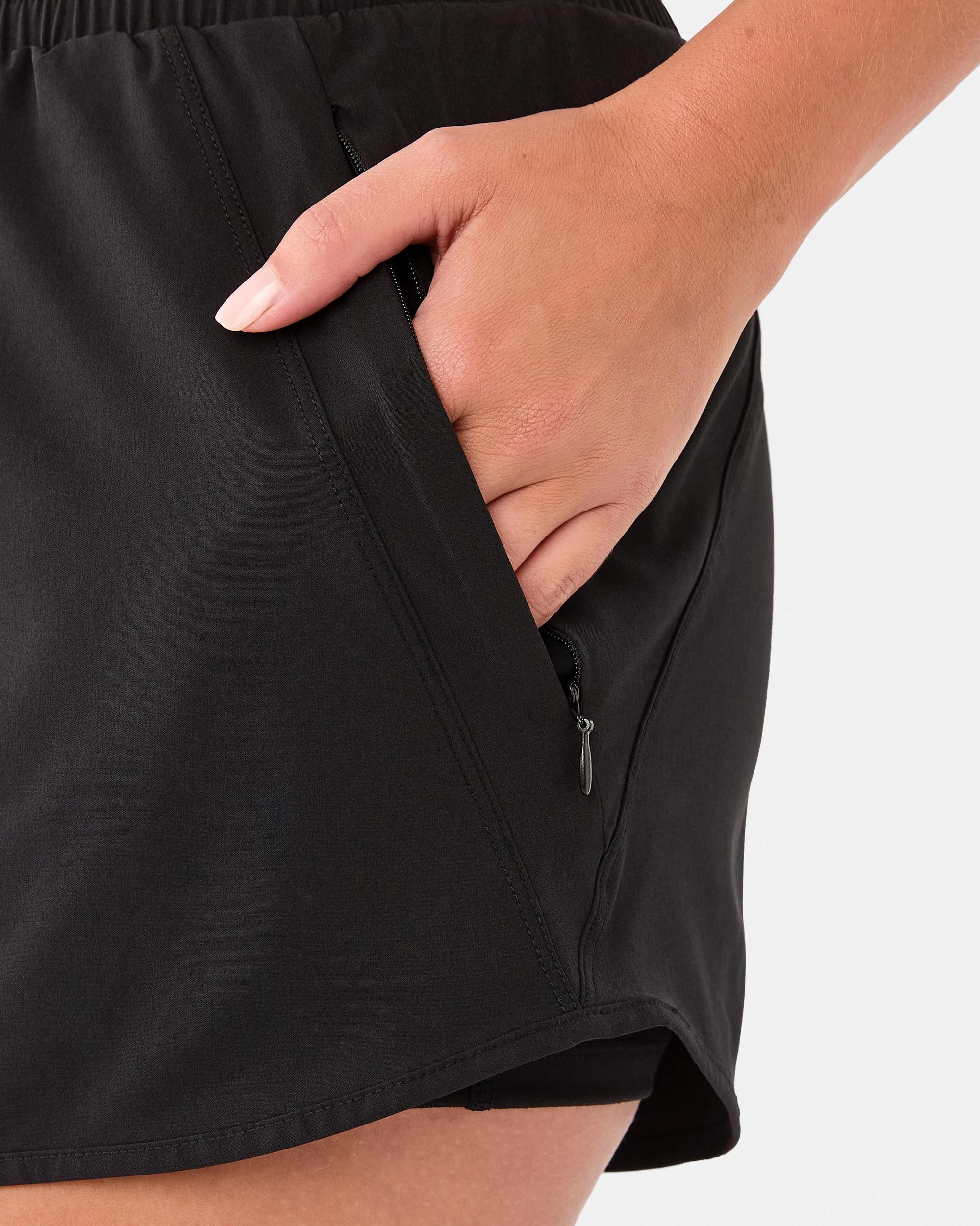 5 Active Womens 3in. Running Shorts Black, 5 of 7