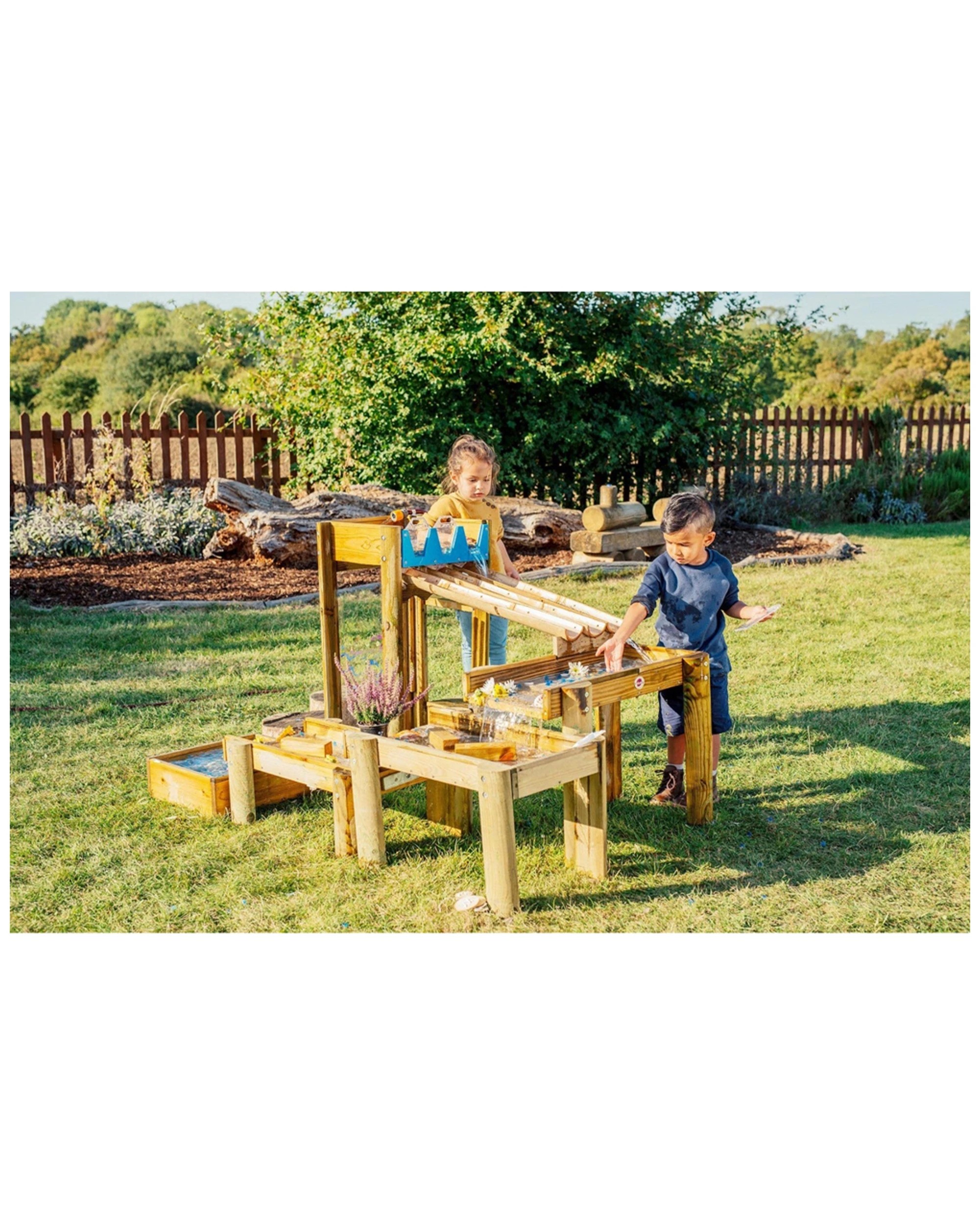 4 Plum Play Au Discovery Forest Water Run Wooden Steam Water Play 3 Years - Brown, 4 of 9