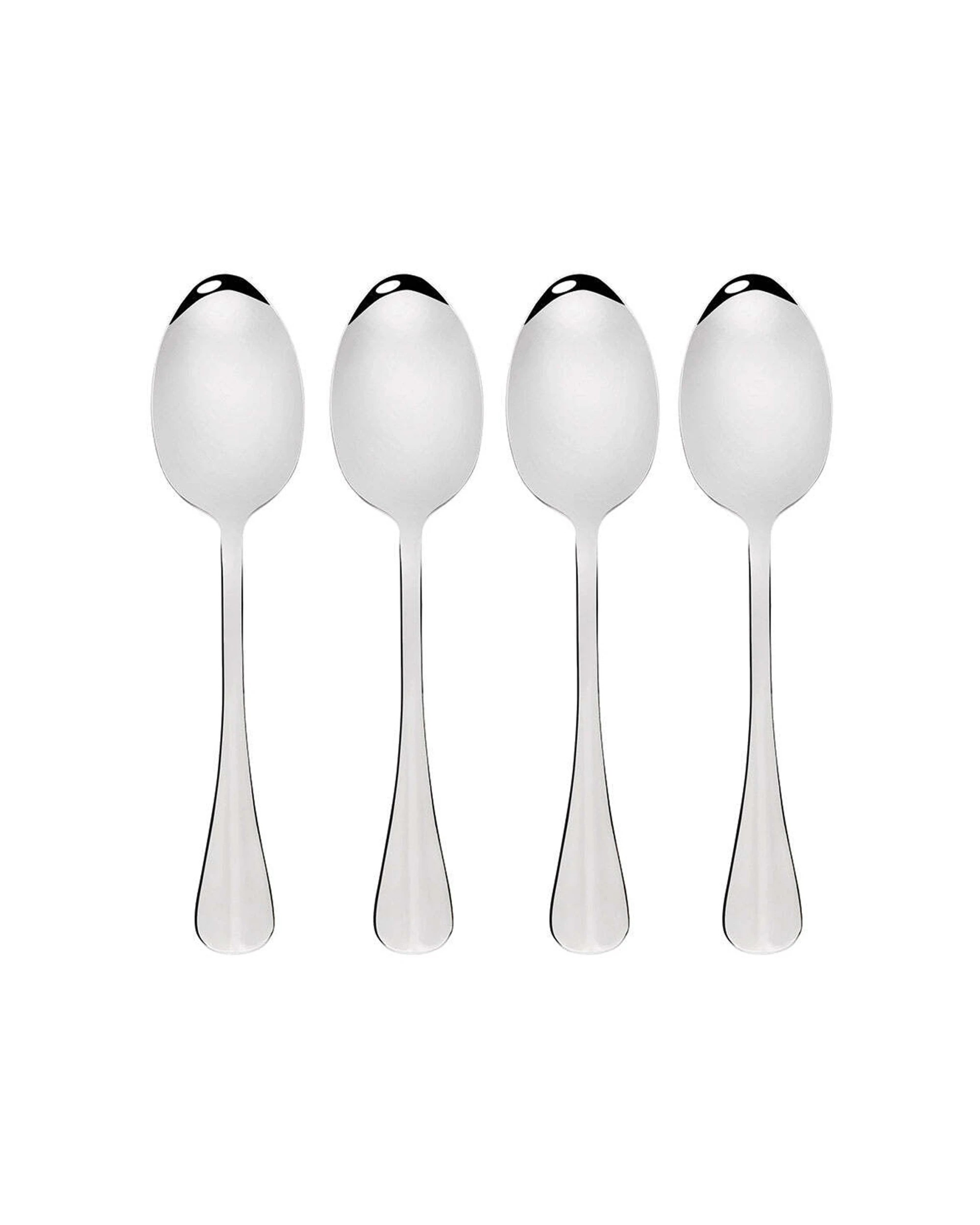 1 Wiltshire 4pc Baguette Stainless Steel Dessert Spoon Kitchen Utensils Set - Silver, 1 of 3