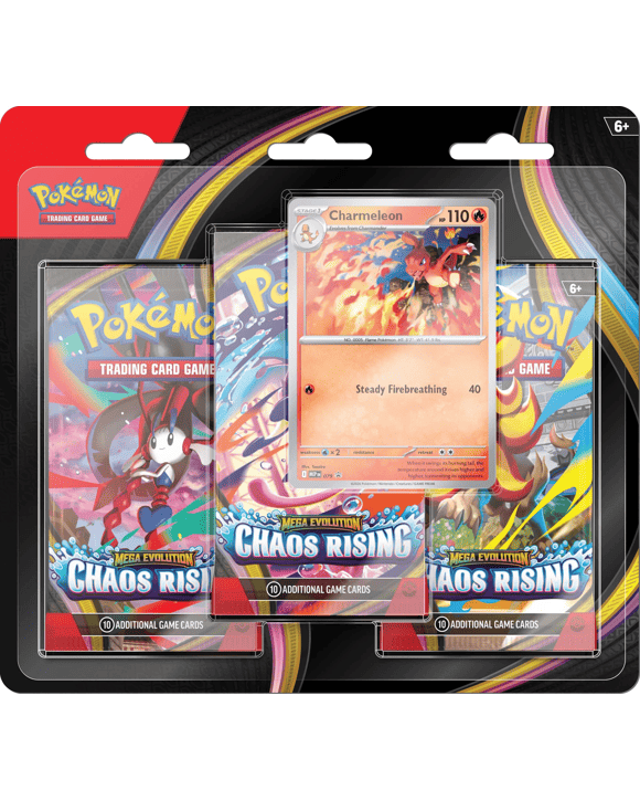 Pokemon Trading Card Game: Mega Evolution Chaos Rising 3-Booster Blister
