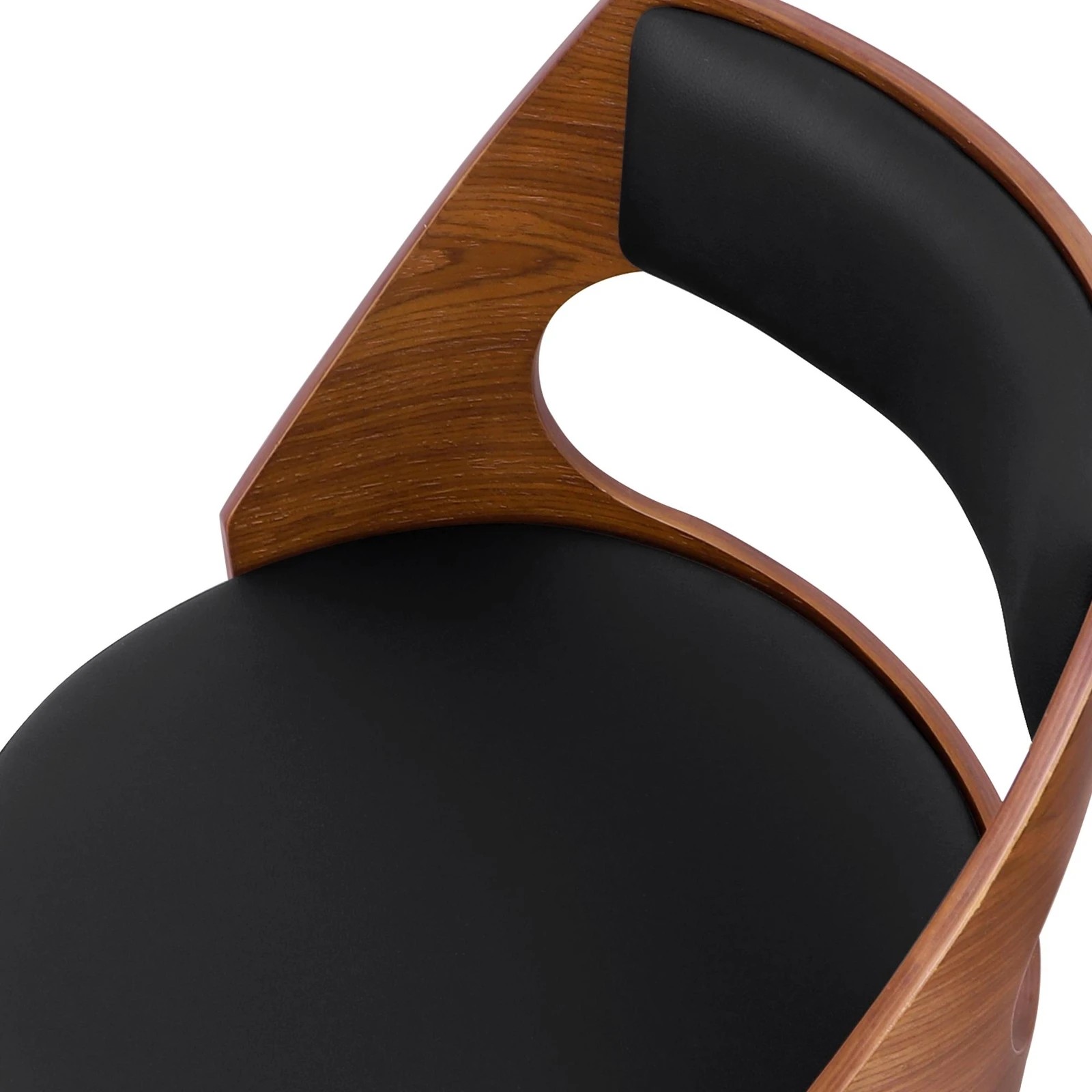 4 Alfordson 2x Swivel Bar Stools Eden Kitchen Wooden Dining Chair - Black, 4 of 10