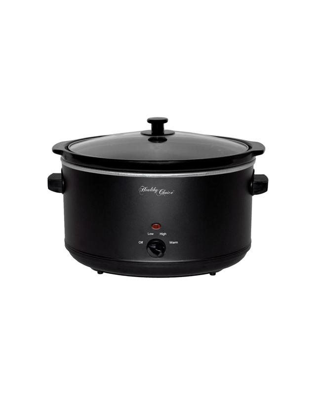 Healthy Choice Large 300w 8l Non Stick Slow Cooker W/ceramic Bowl/pot/glass Lid - B