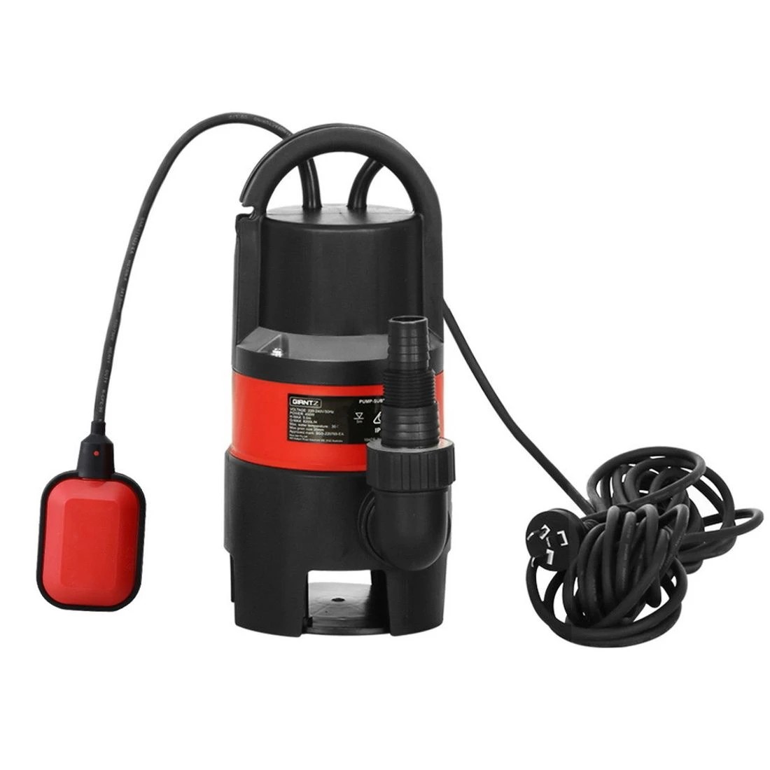 3 Giantz 750W Water Pump Dirty Submersible Sump Swim Pool Flooding Pond Clean - Red, 3 of 5