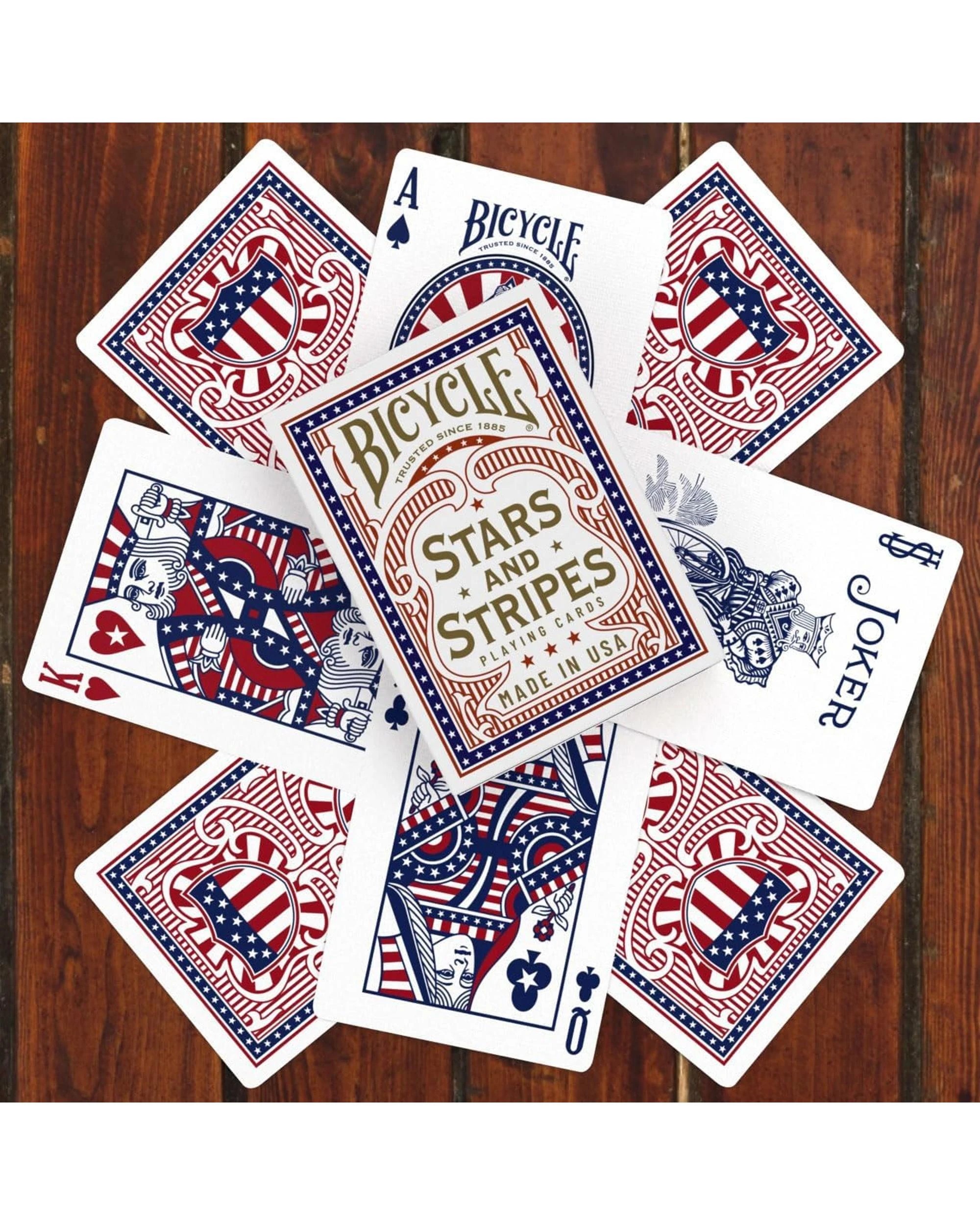 5 Bicycle Stars and Stripes Playing Cards, 5 of 7