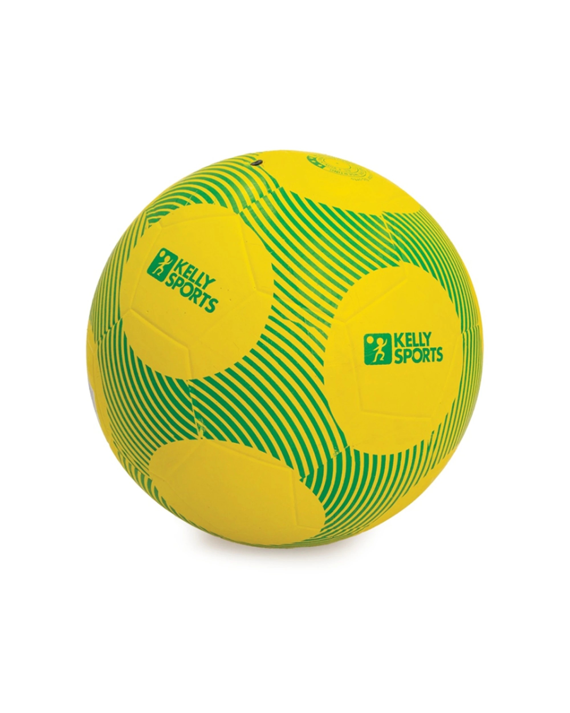 2 Victor Sports Kelly Soccer Ball Rubber Size 4 Durable Outdoor Play - Yellow, 2 of 3