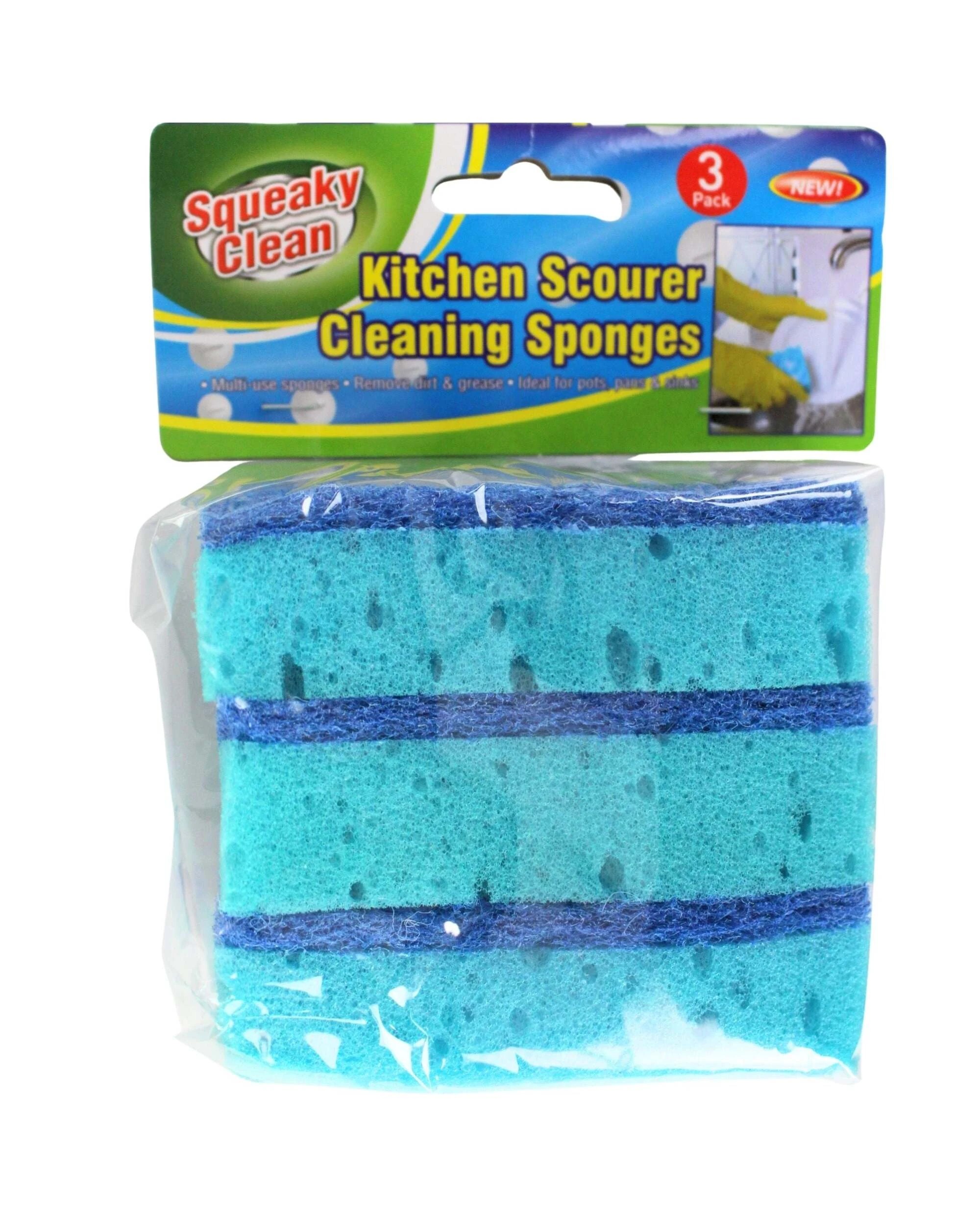 2 Durmaz Kitchen Scourer Cleaning Sponges Pack of 3 - Blue, 2 of 3
