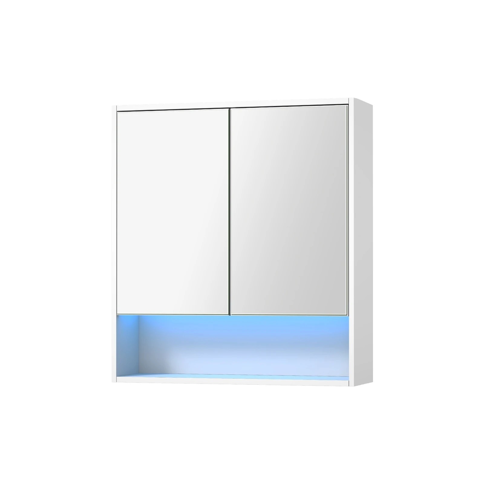 1 Welba Bathroom Mirror Cabinet Storage 750x750mm - White, 1 of 7