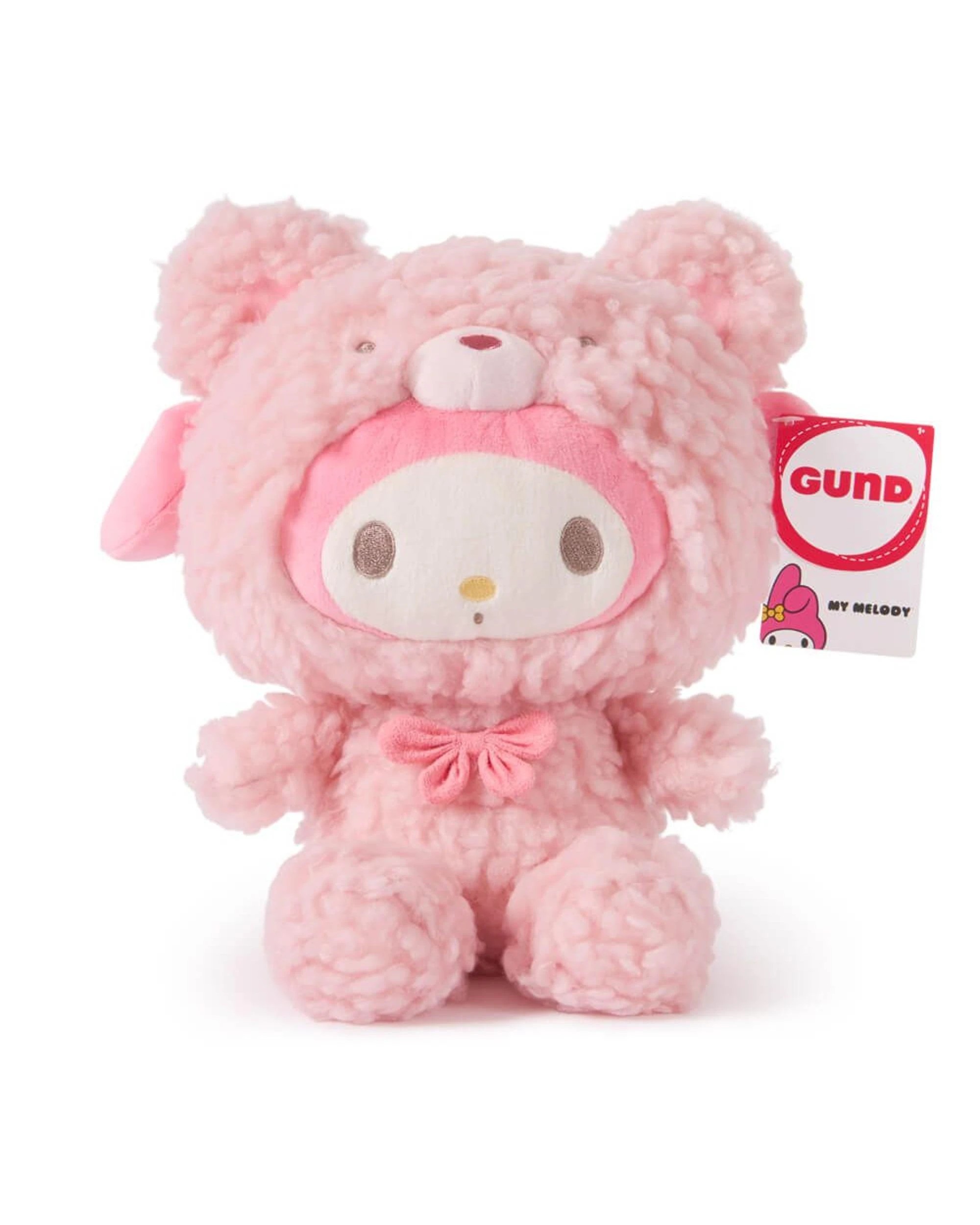 1 Gund Hello Kitty and Friends My Melody Latte Bear Large 25.5cm Plush, 1 of 5