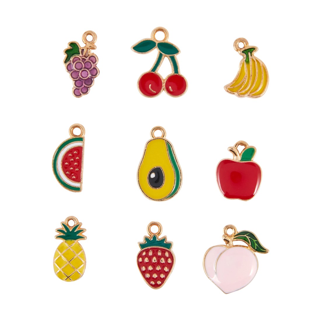 2 9 Piece Jewellery Making Charms - Fruit, 2 of 3